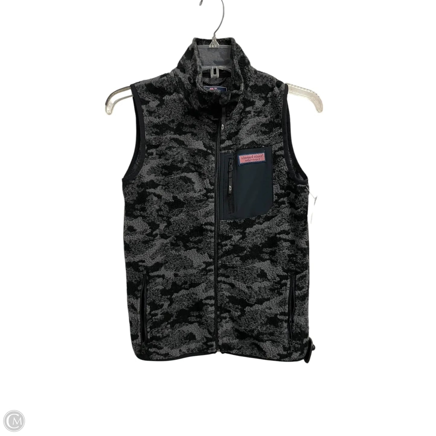 Vest Fleece By Vineyard Vines In Black, Size: M