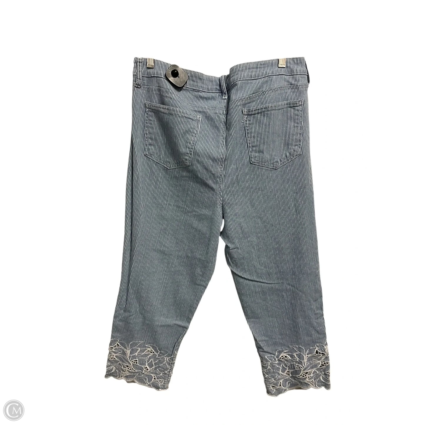 Pants Cropped By Chicos In Blue, Size: 16