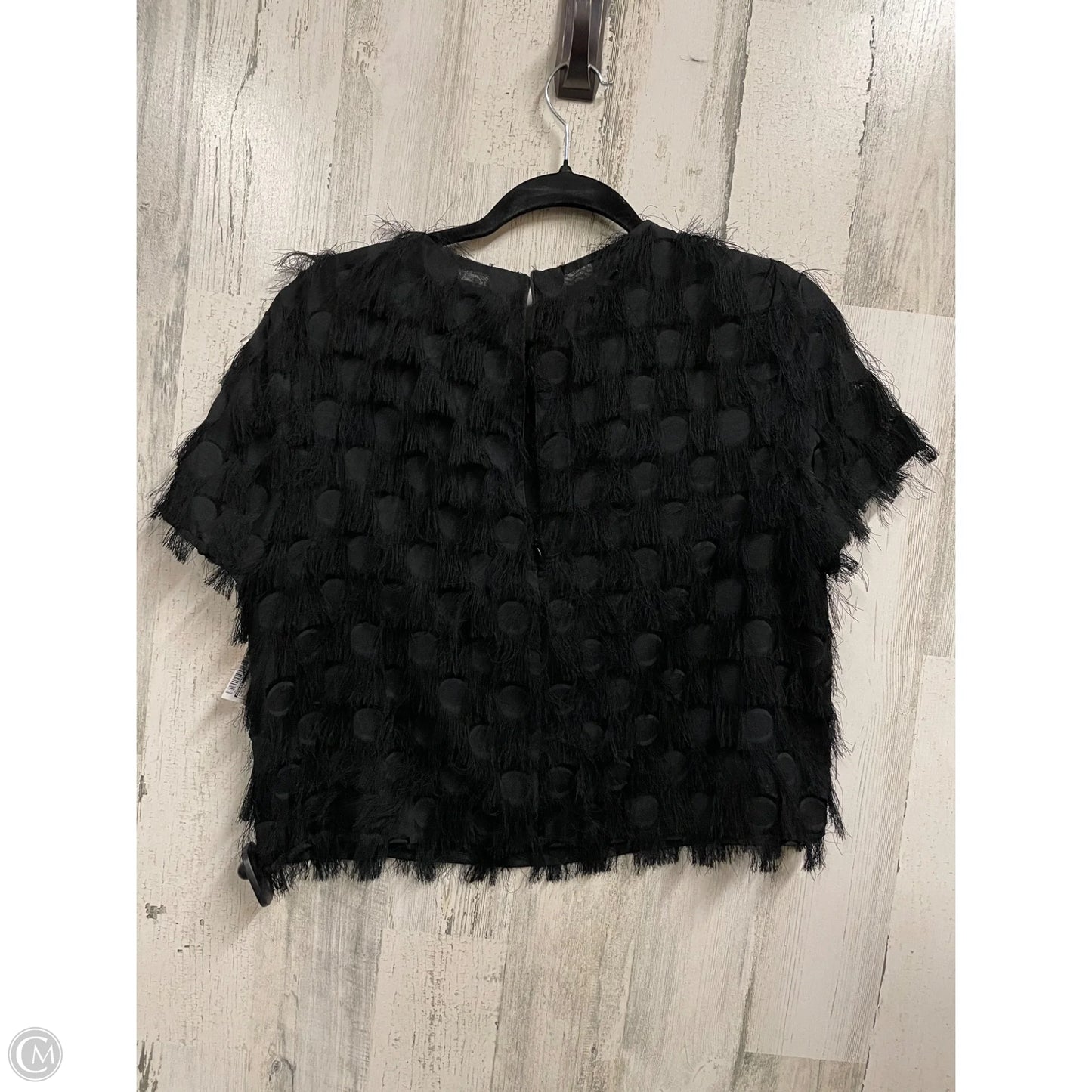 Top Short Sleeve By Esley In Black, Size: M
