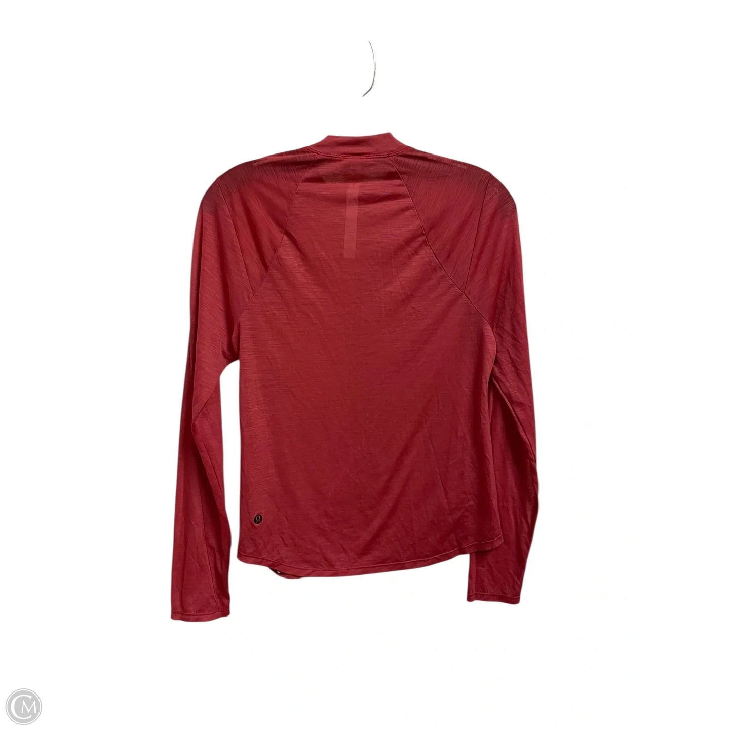 Athletic Top Long Sleeve Crewneck By Lululemon In Red, Size: 6