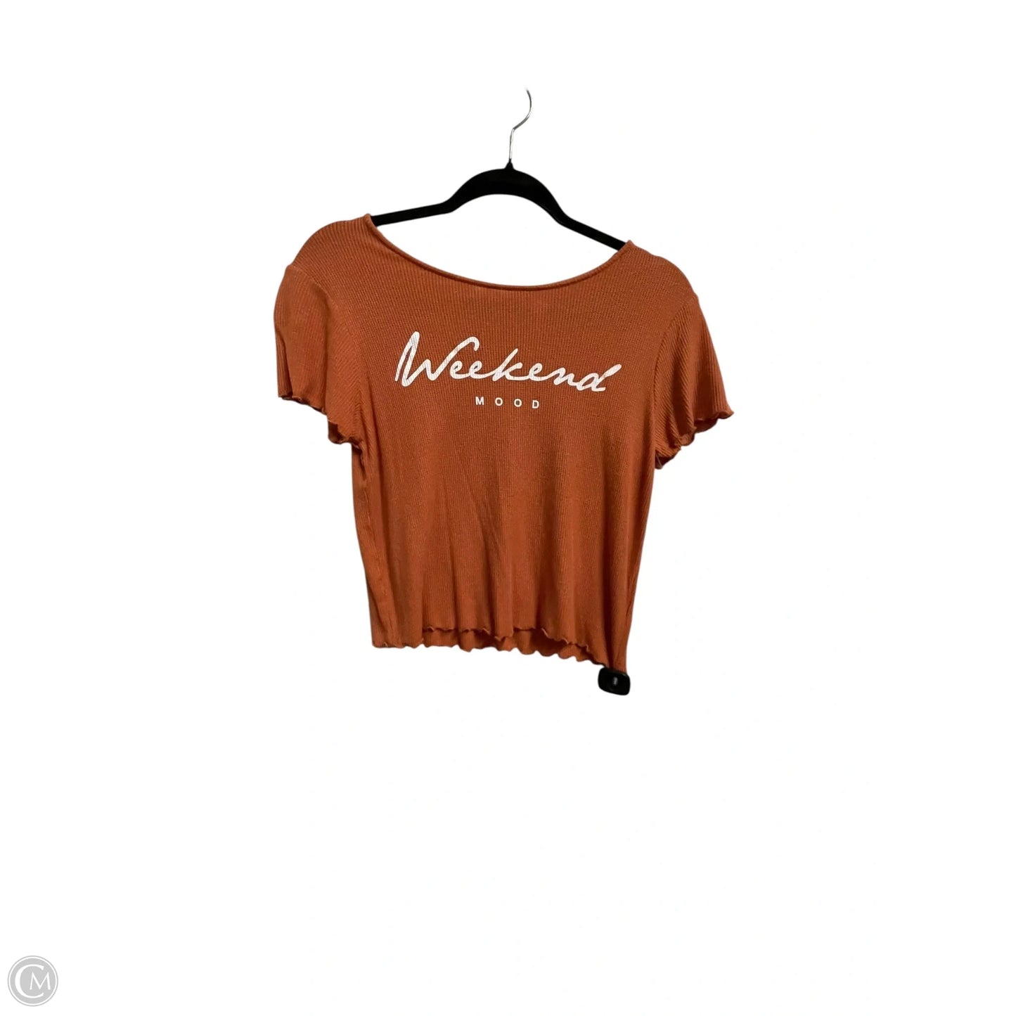 Top Short Sleeve By Clothes Mentor In Orange, Size: M