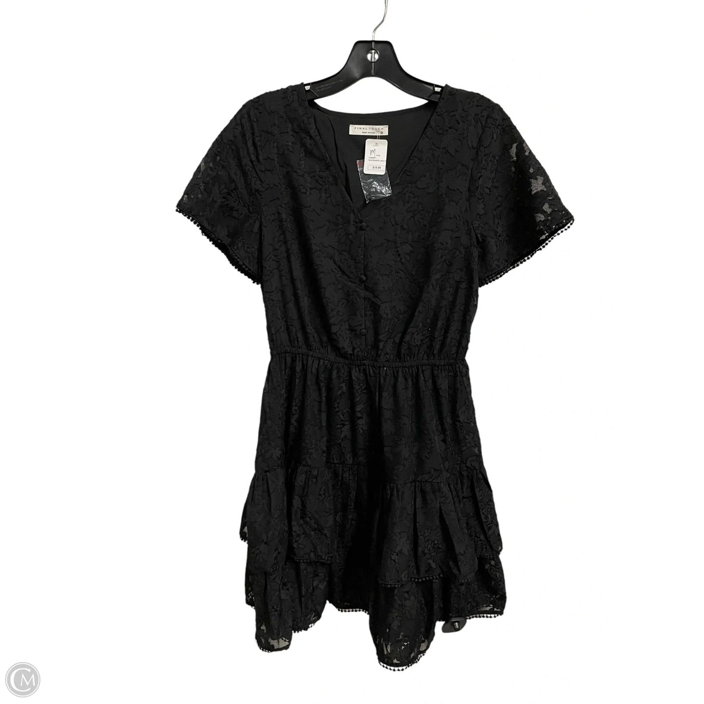 Dress Casual Midi By Final Touch In Black, Size: M