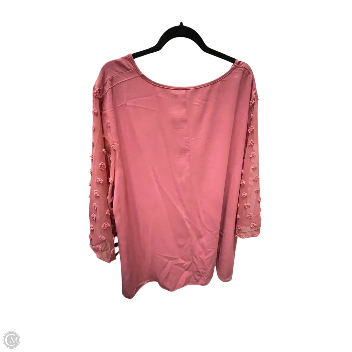 Top Short Sleeve By Clothes Mentor In Pink, Size: 3x