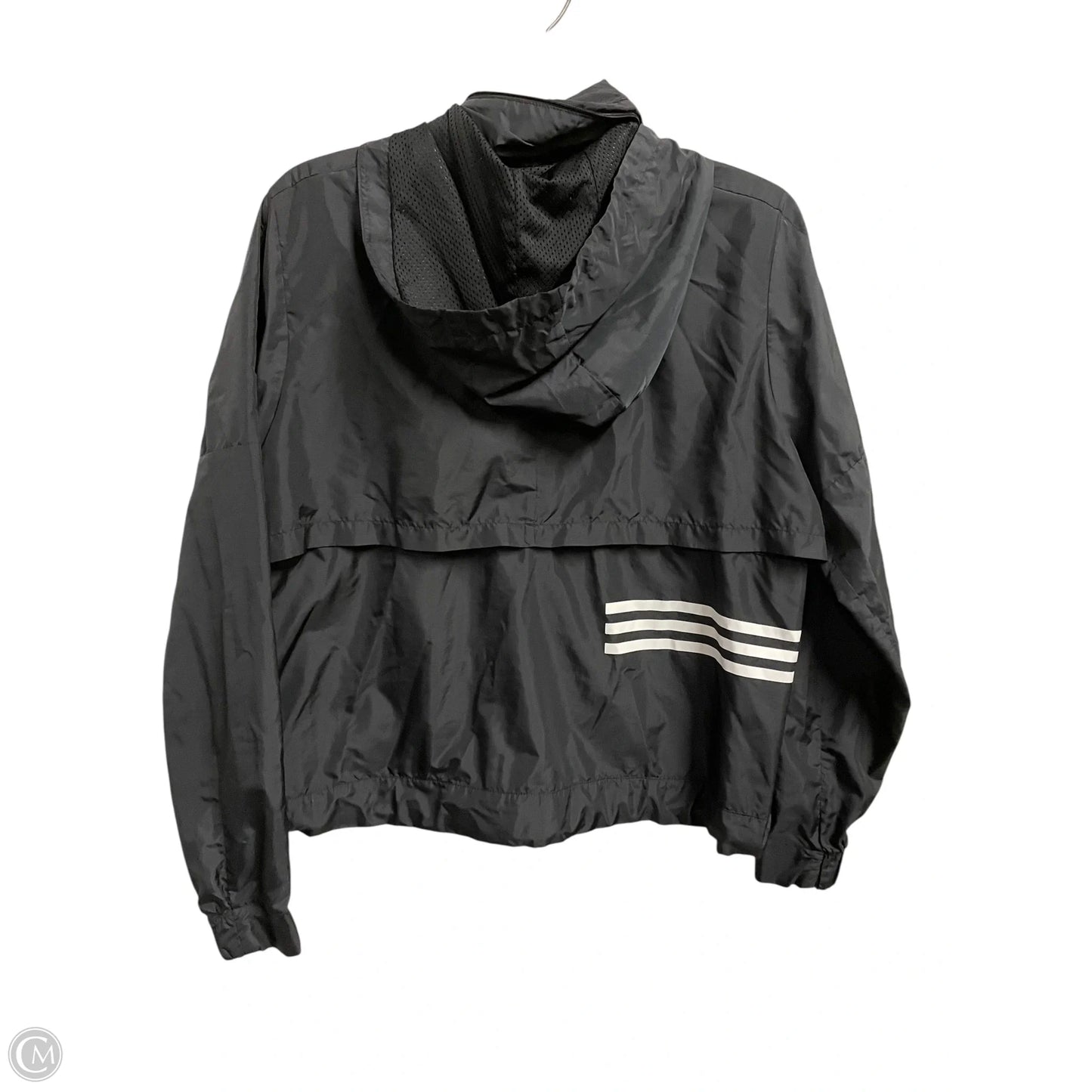 Athletic Jacket By Adidas In Black, Size: L