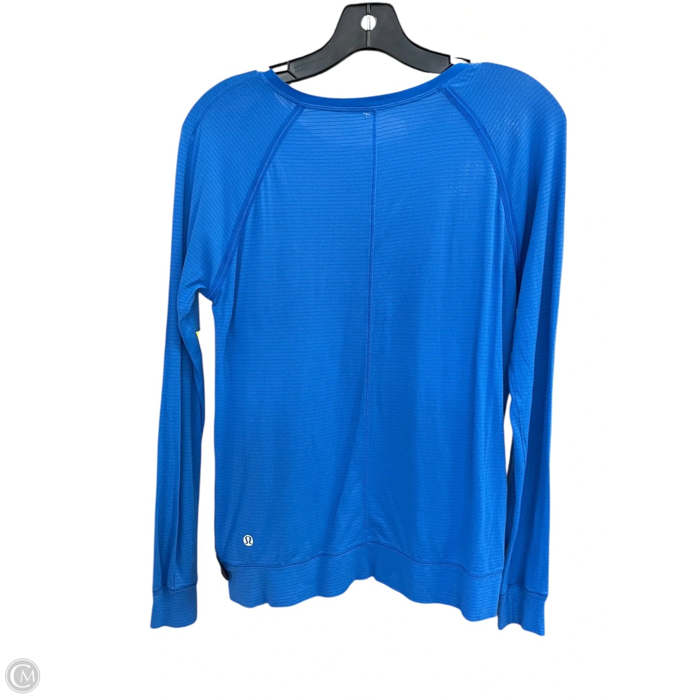 Athletic Top Long Sleeve Crewneck By Lululemon In Blue, Size: S