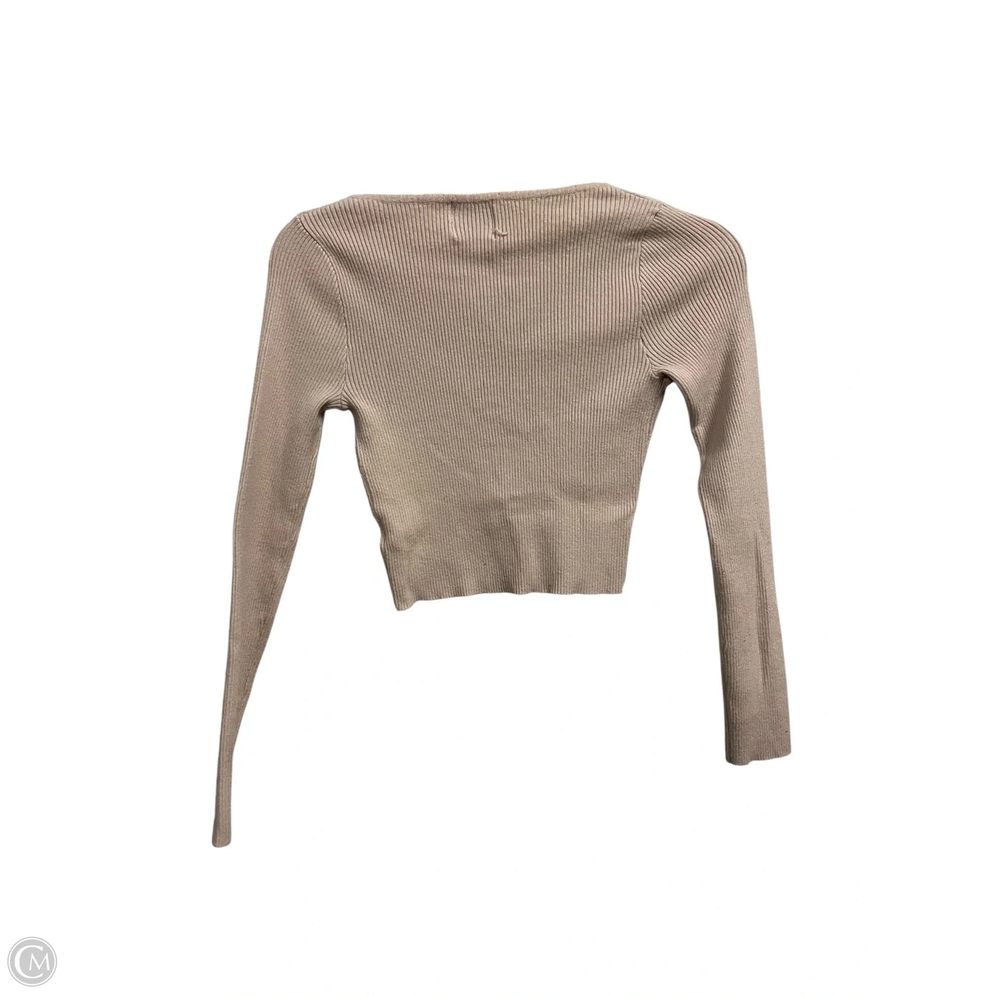 Top Long Sleeve By Clothes Mentor In Tan, Size: S