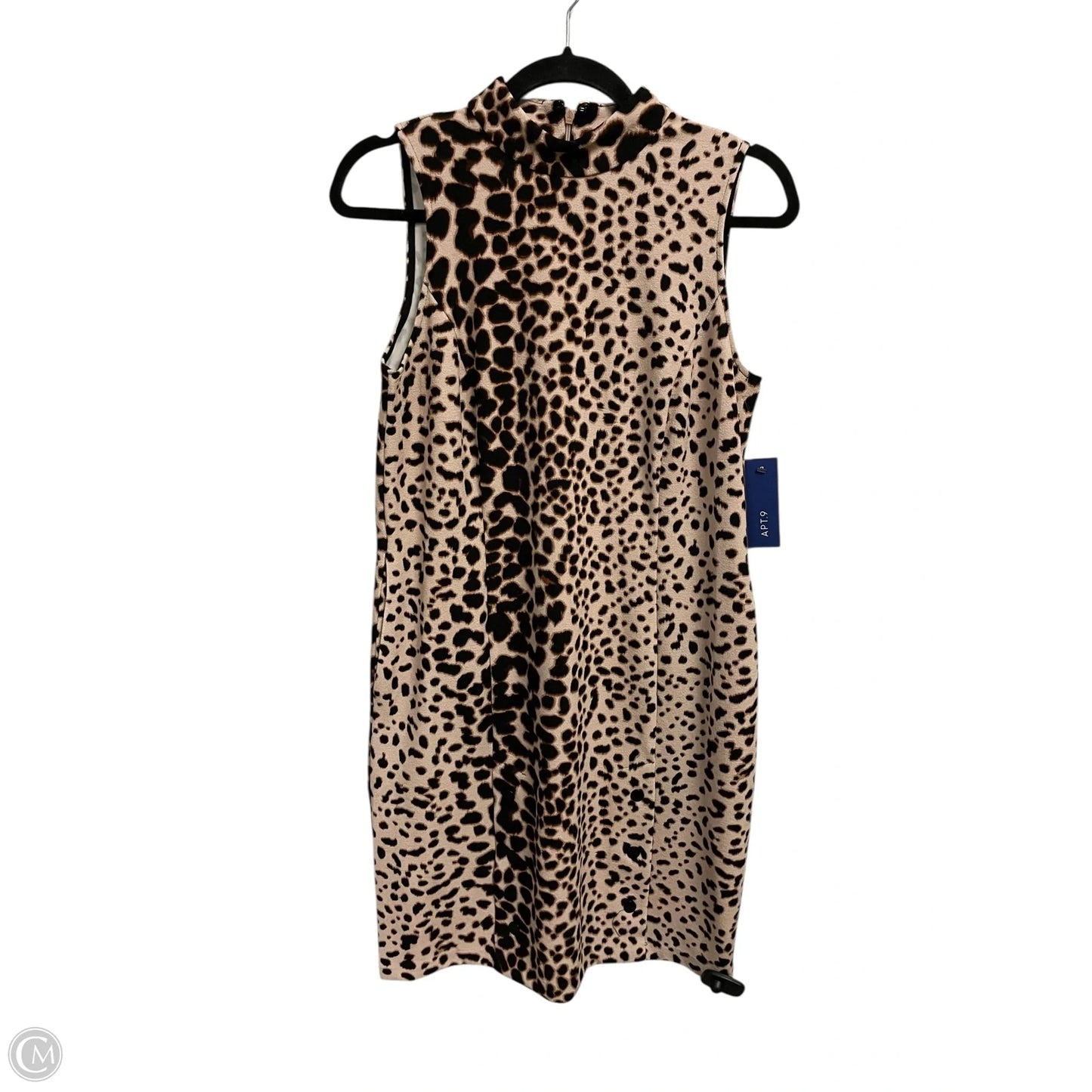 Dress Casual Midi By Apt 9 In Animal Print, Size: S
