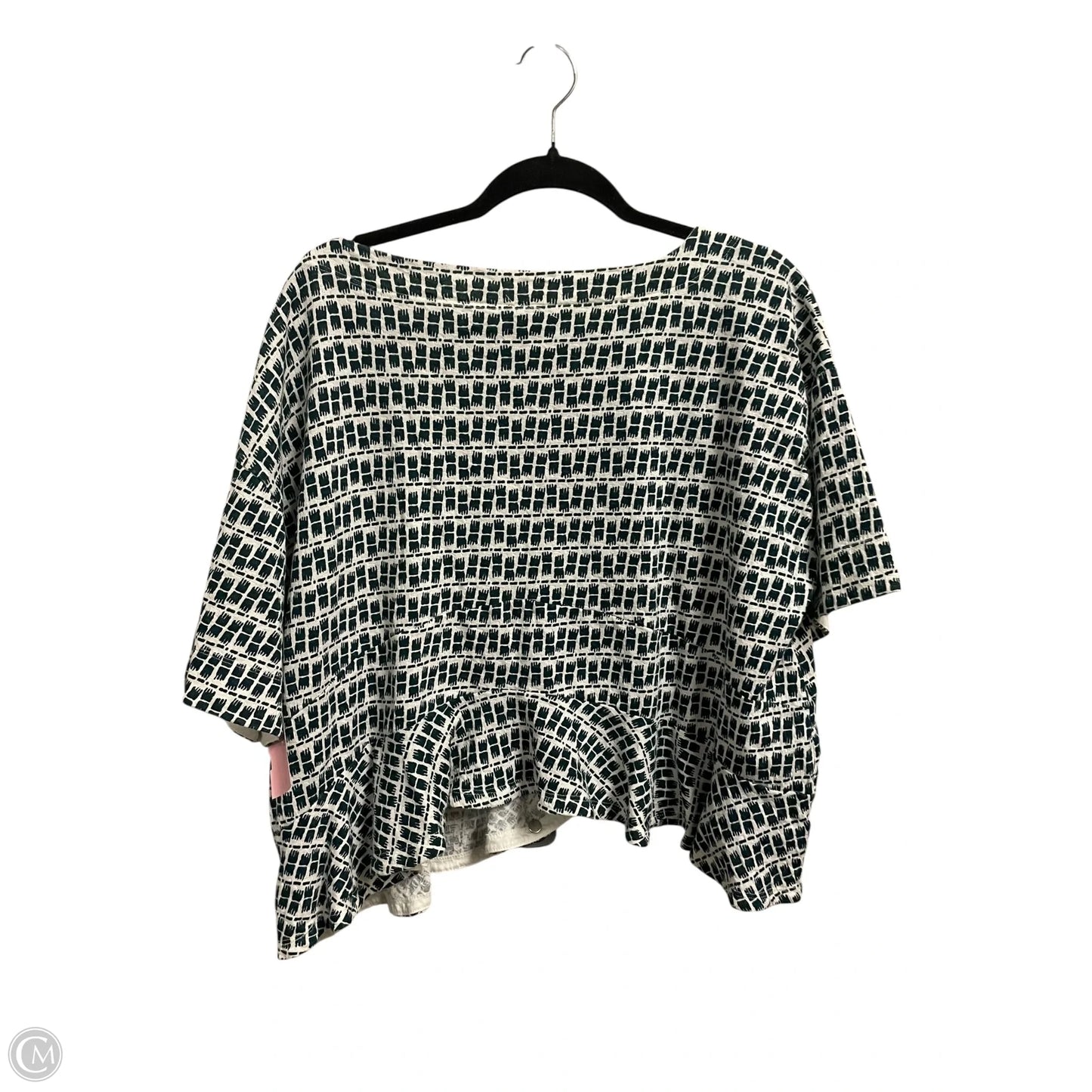 Top Short Sleeve By Anthropologie In Green, Size: M