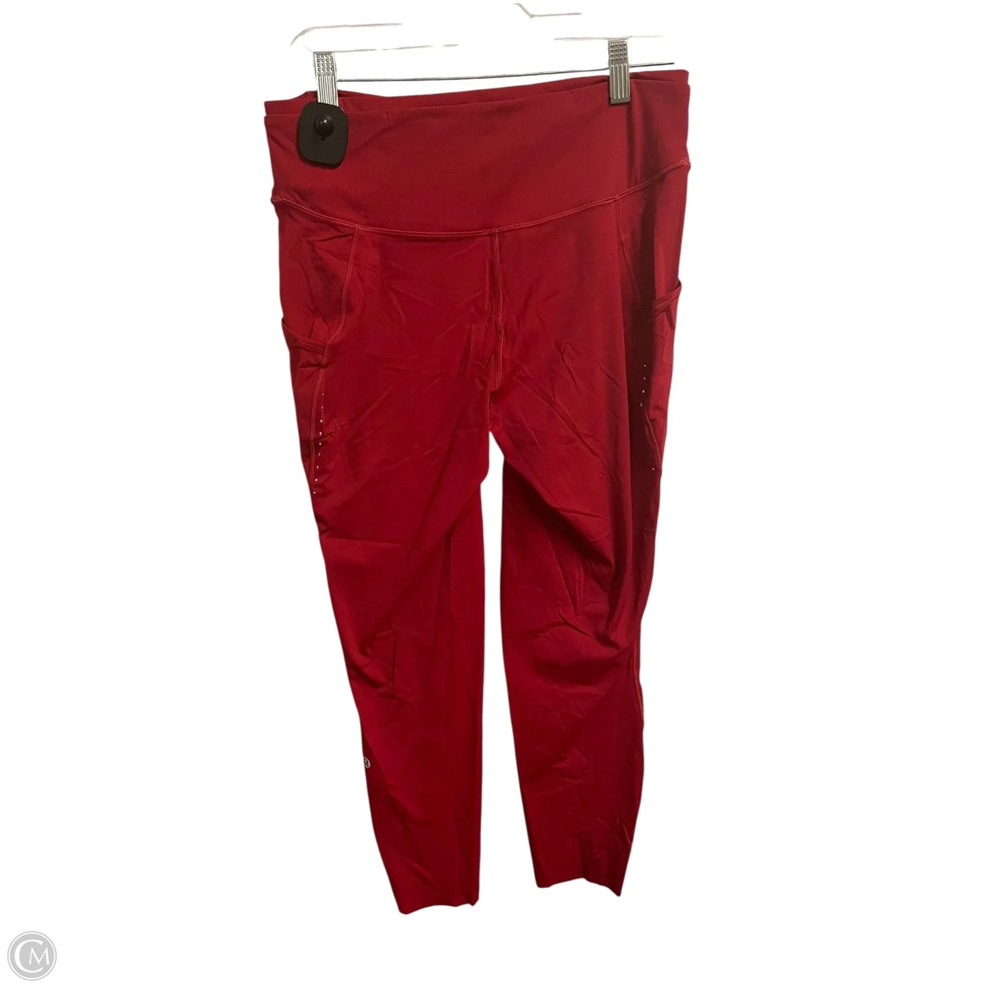 Athletic Leggings By Lululemon In Red, Size: 12