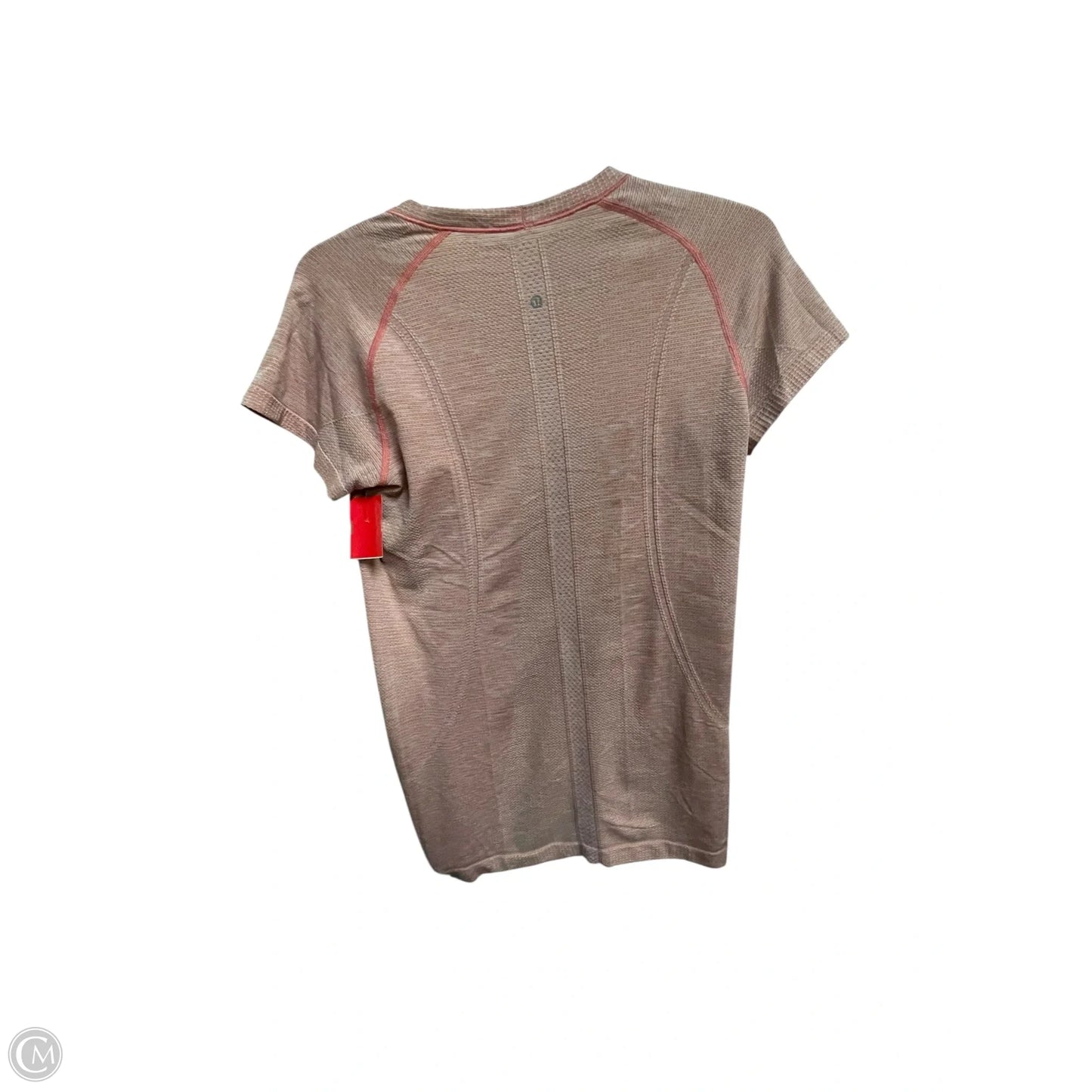 Athletic Top Short Sleeve By Lululemon In Pink, Size: 8