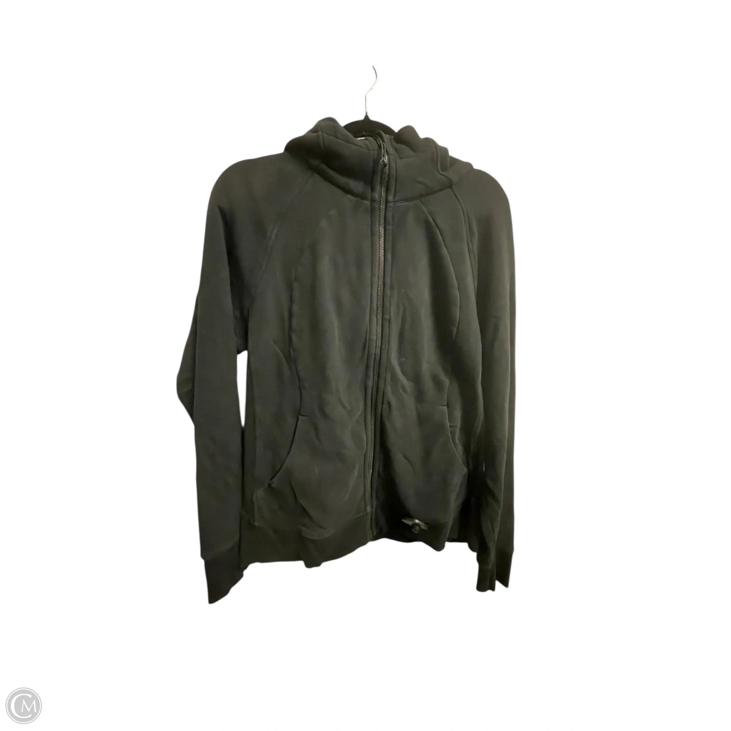 Athletic Jacket By Lululemon In Black, Size: 14