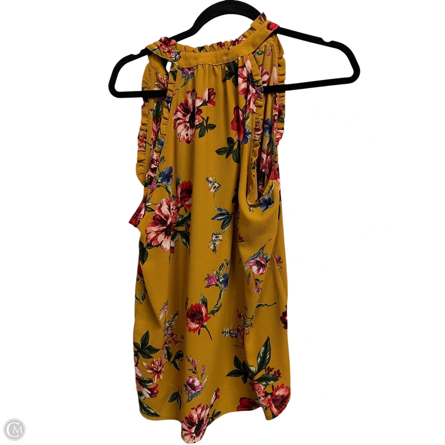 Top Sleeveless By Gibson In Yellow, Size: M