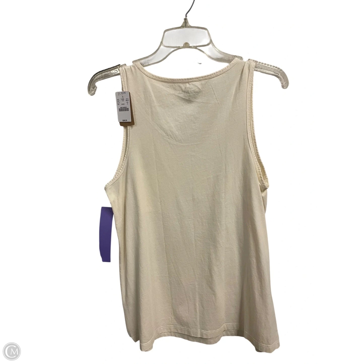 Top Sleeveless Basic By J. Crew In Cream, Size: M