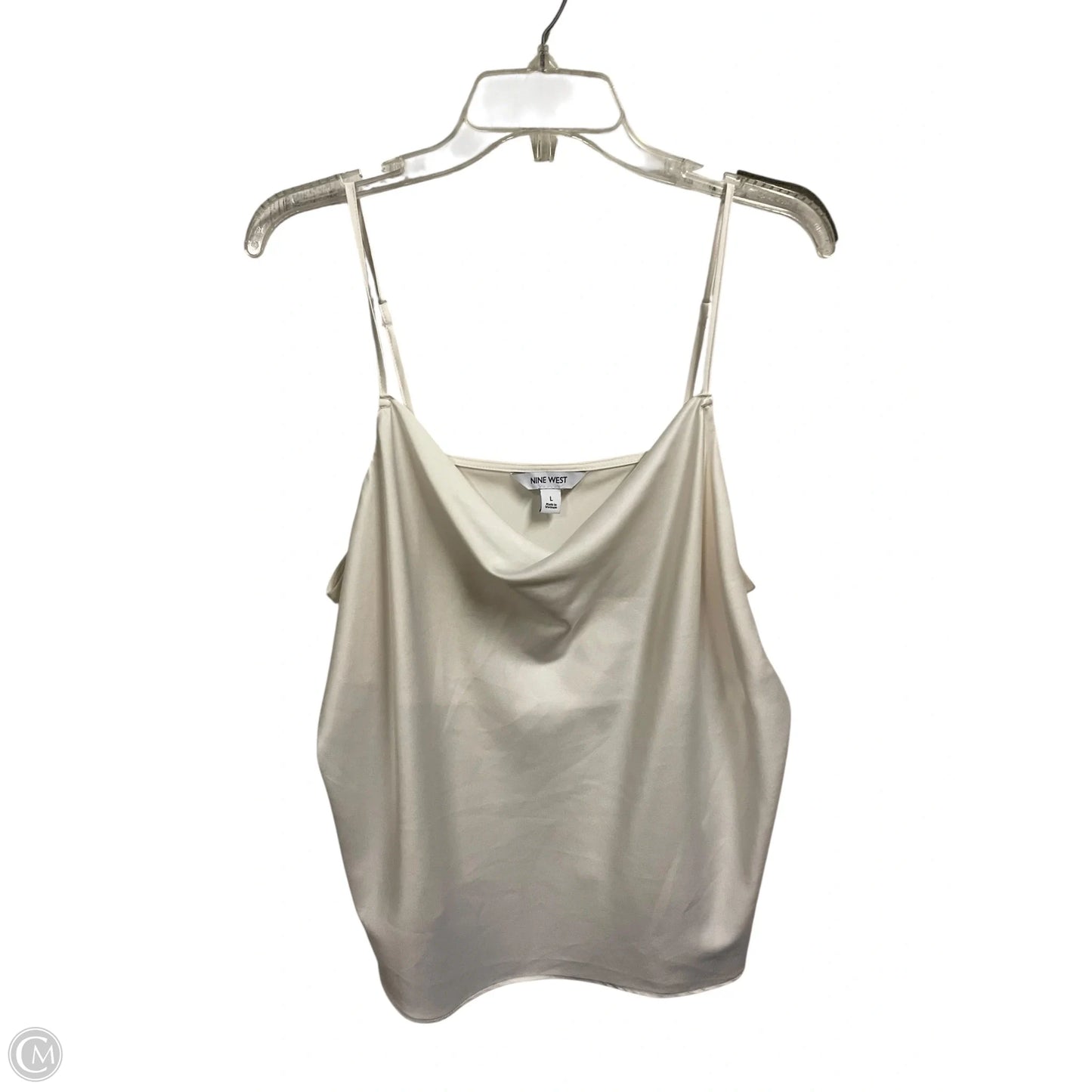 Top Sleeveless By Nine West In White, Size: L