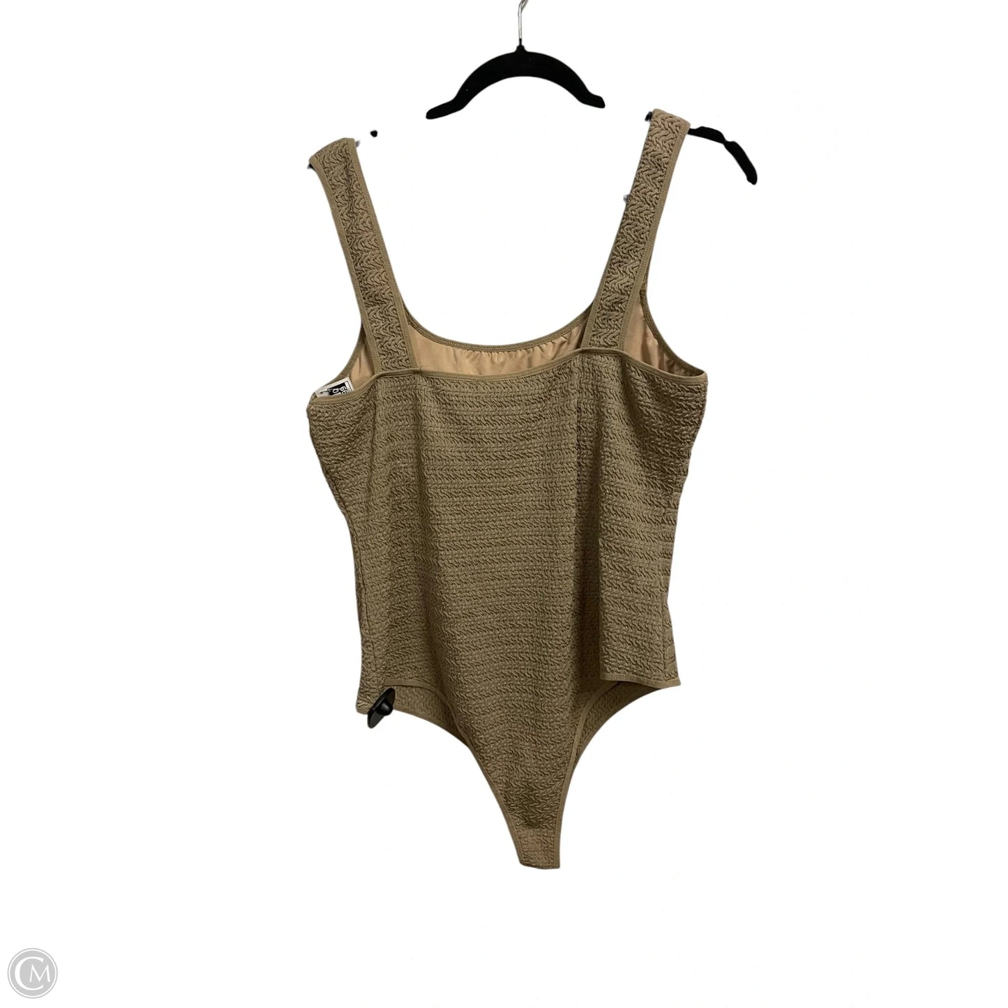 Bodysuit By Clothes Mentor In Tan, Size: 1x