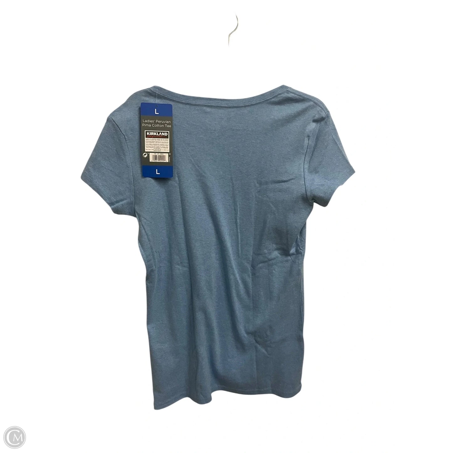 Top Short Sleeve Basic By Kirkland In Blue, Size: L