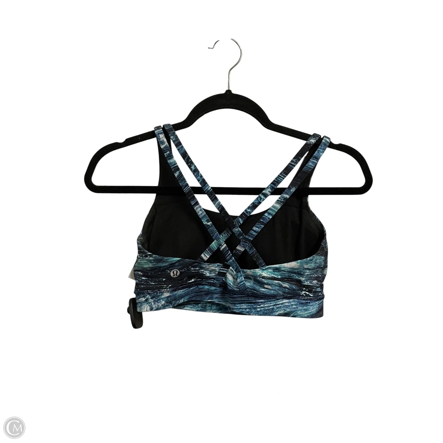 Athletic Bra By Lululemon In Blue & Brown, Size: 6