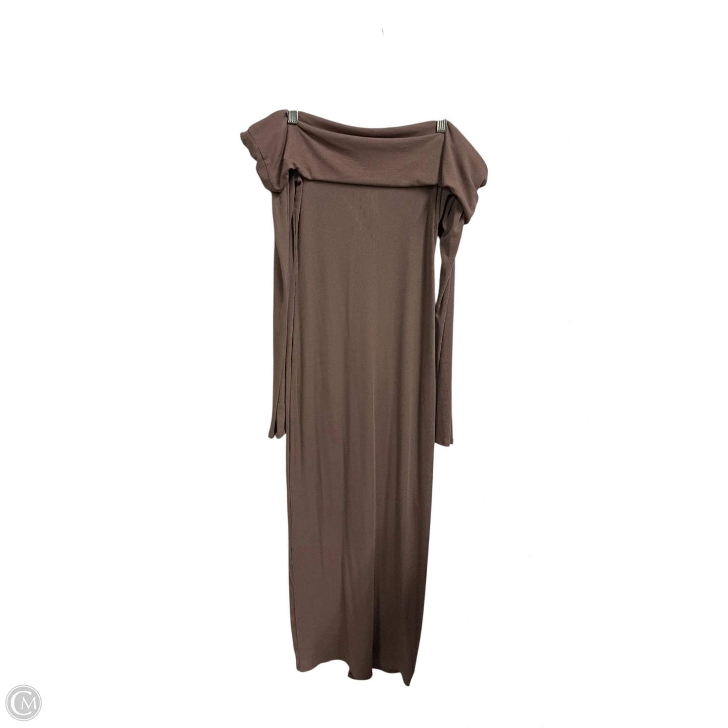 Dress Casual Maxi By See You Monday In Brown, Size: L
