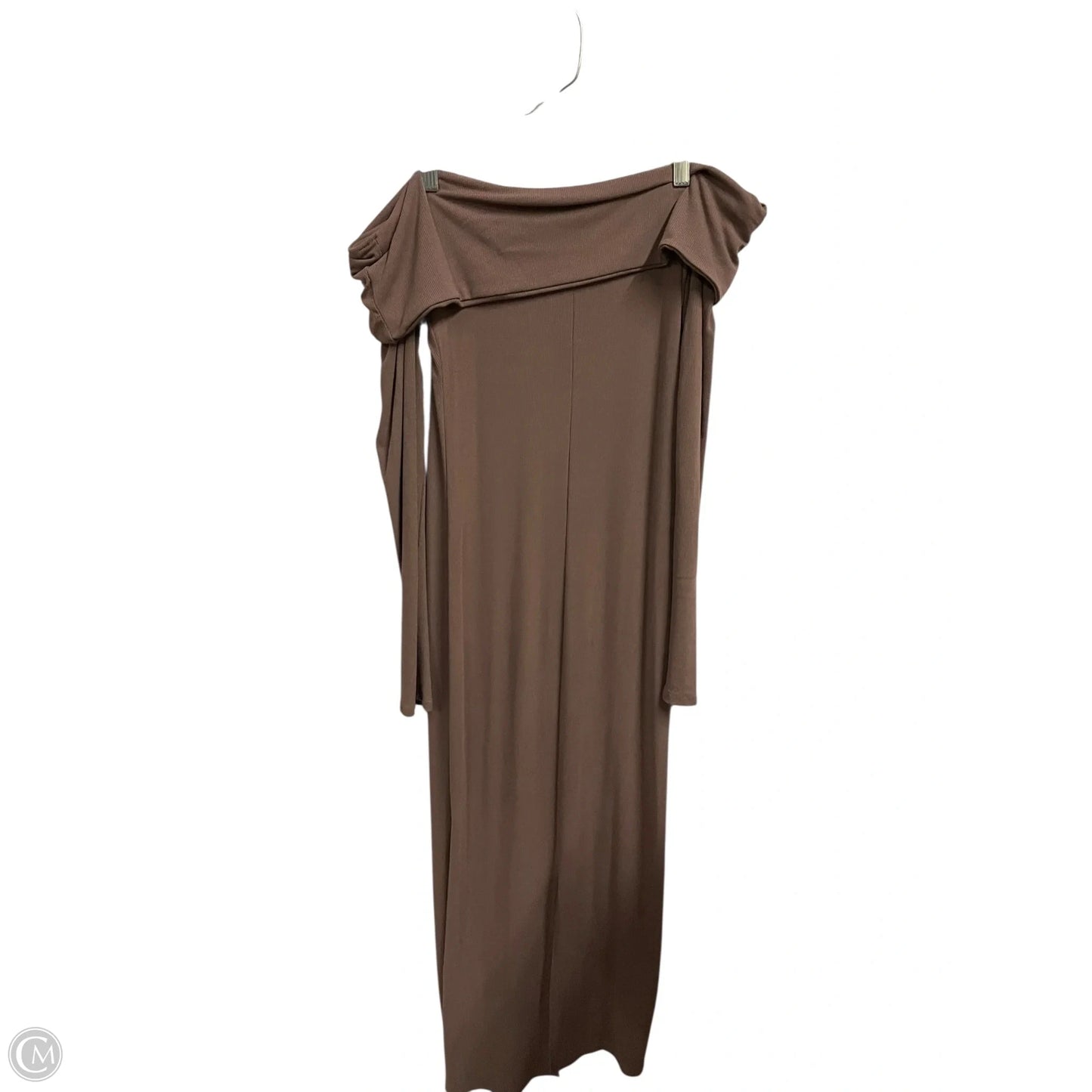 Dress Casual Maxi By See You Monday In Brown, Size: L