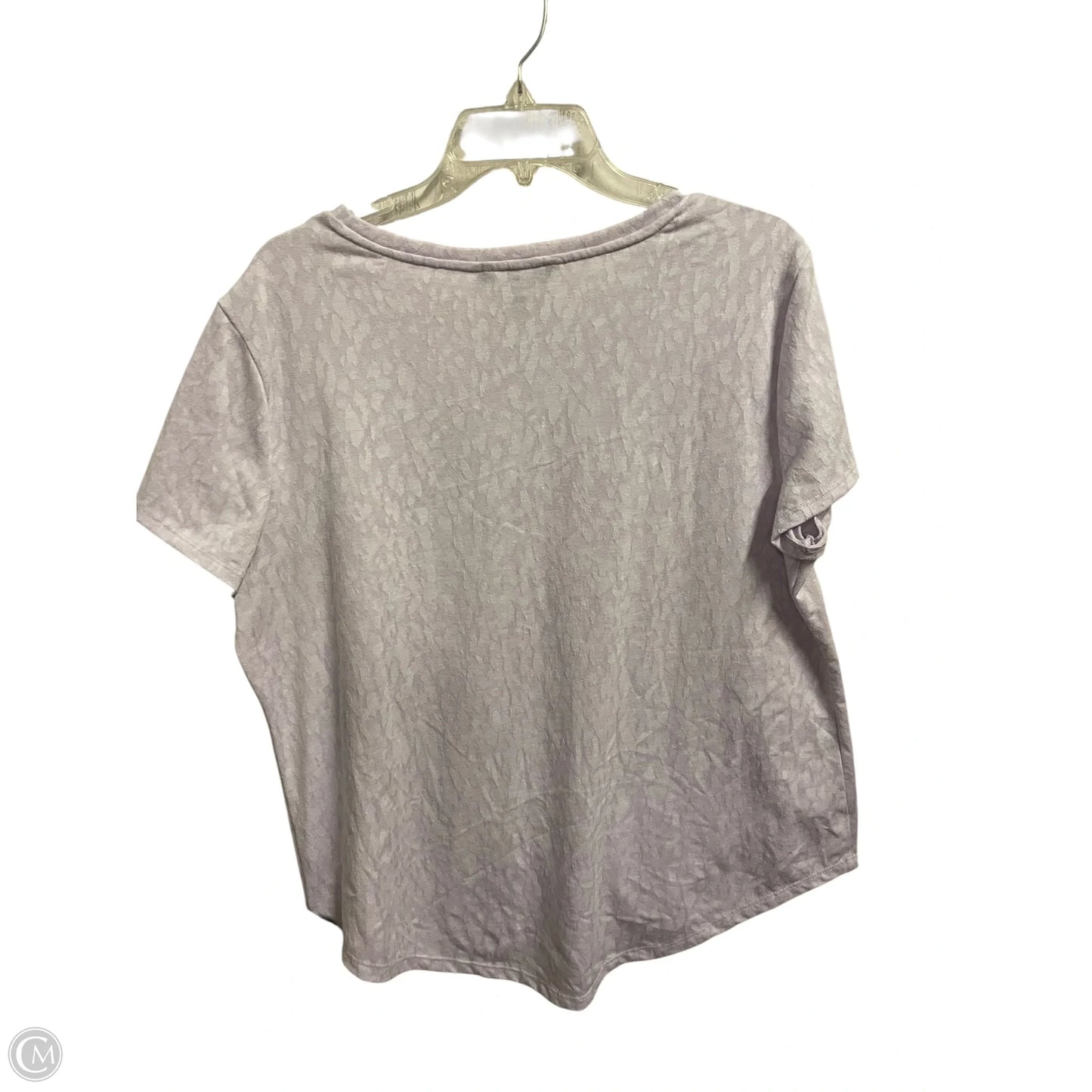 Top Short Sleeve By Simply Vera In Purple, Size: Xl