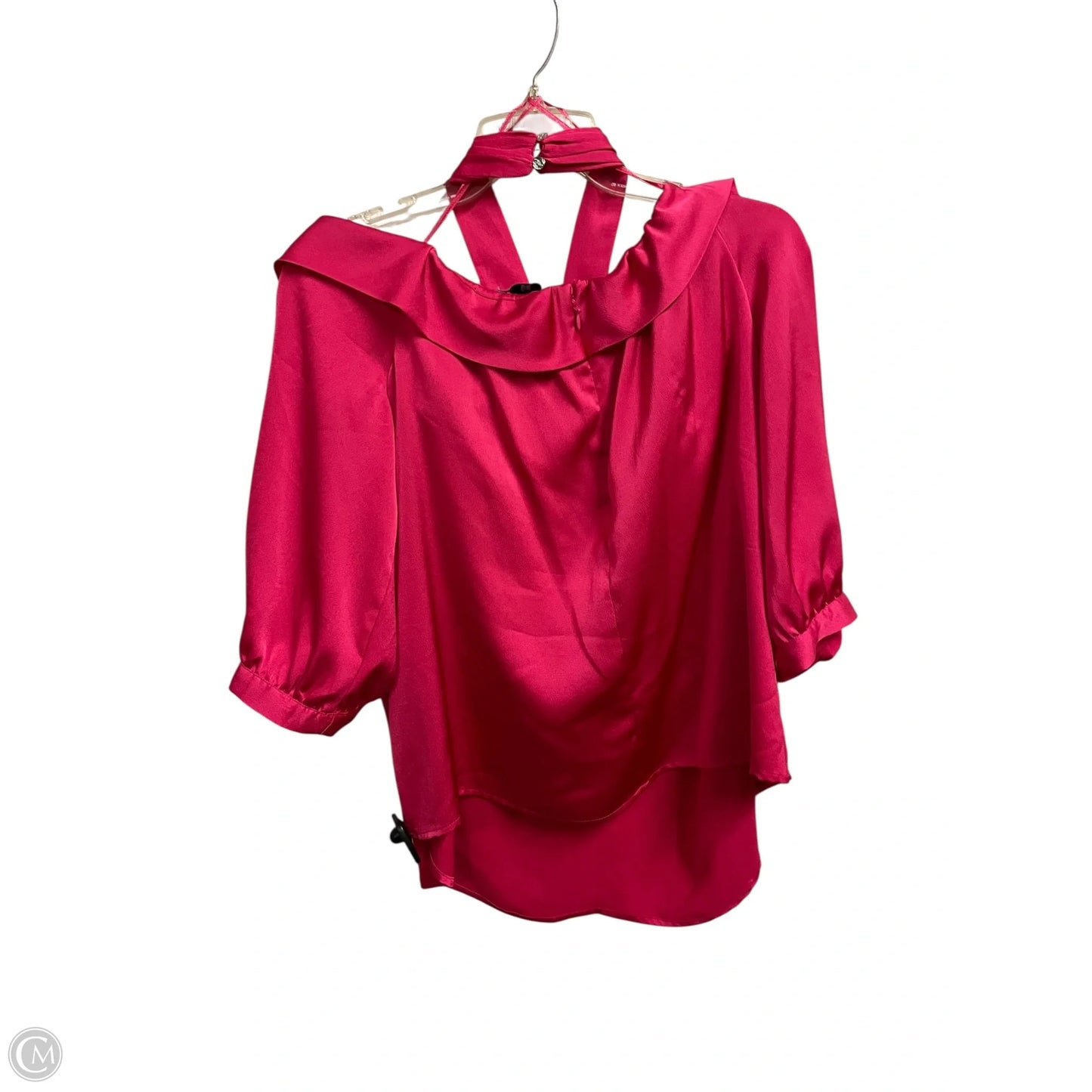 Top Short Sleeve By Cece In Pink, Size: Xl