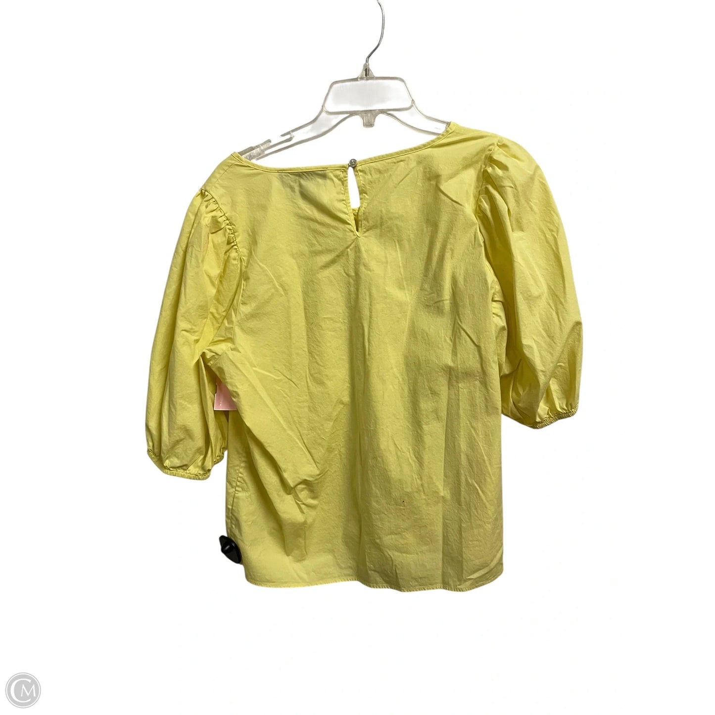 Top Short Sleeve By Dkny In Yellow, Size: Xl