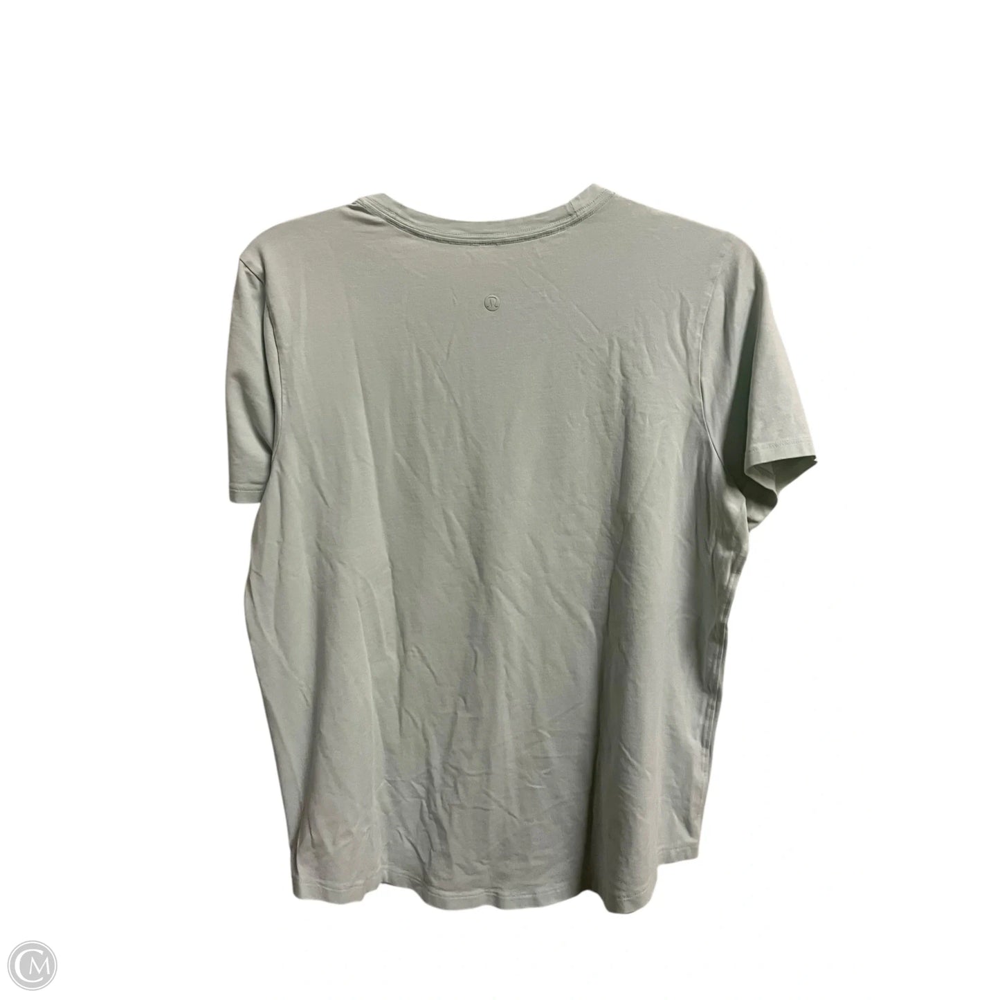 Athletic Top Short Sleeve By Lululemon In Green, Size: L