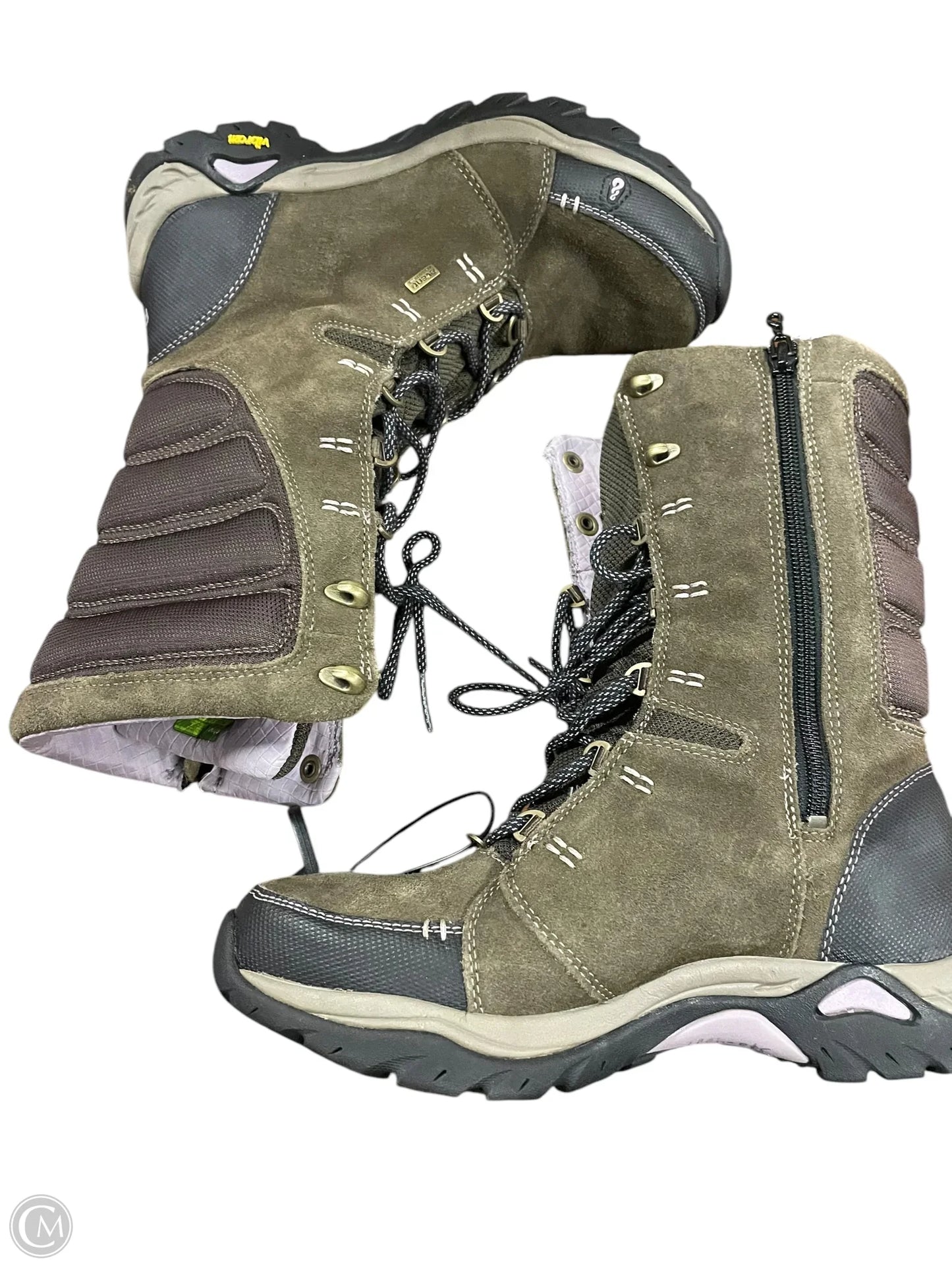 Boots Hiking By Clothes Mentor In Green, Size: 7.5