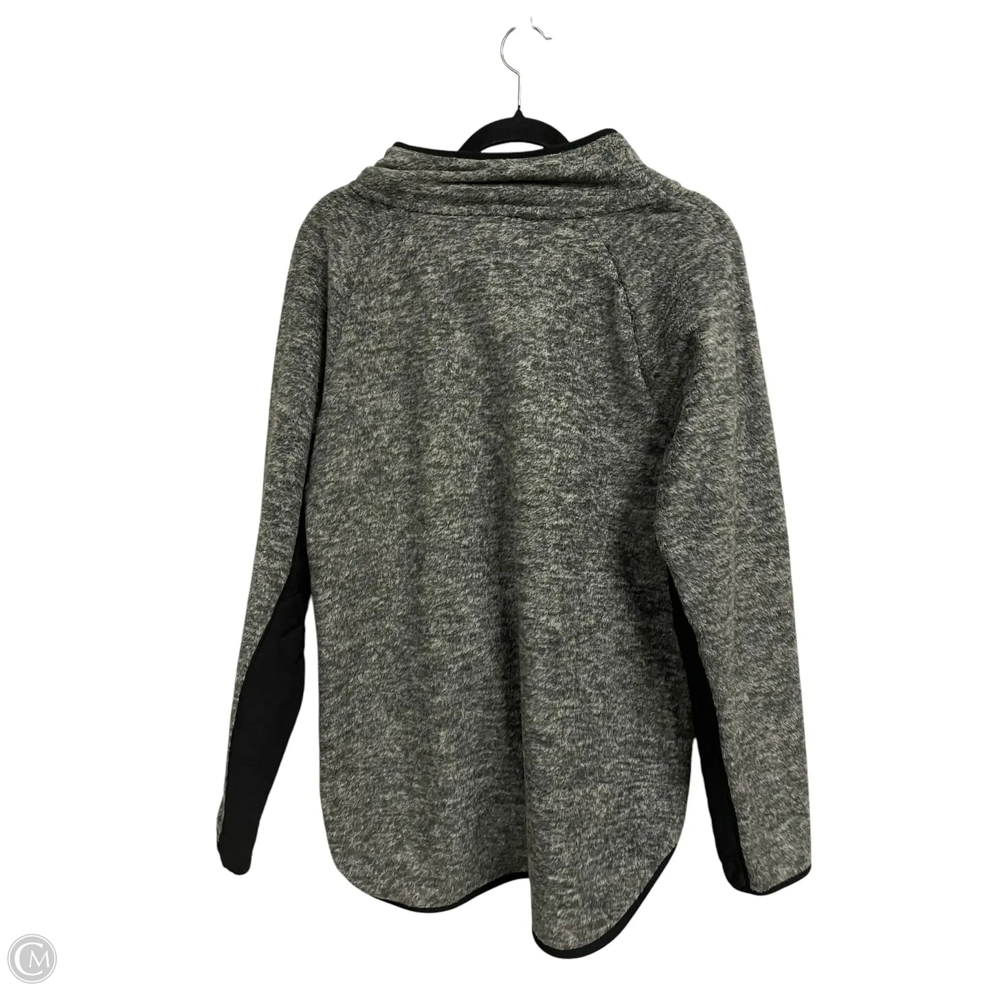 Sweatshirt Collar By Clothes Mentor In Grey, Size: L