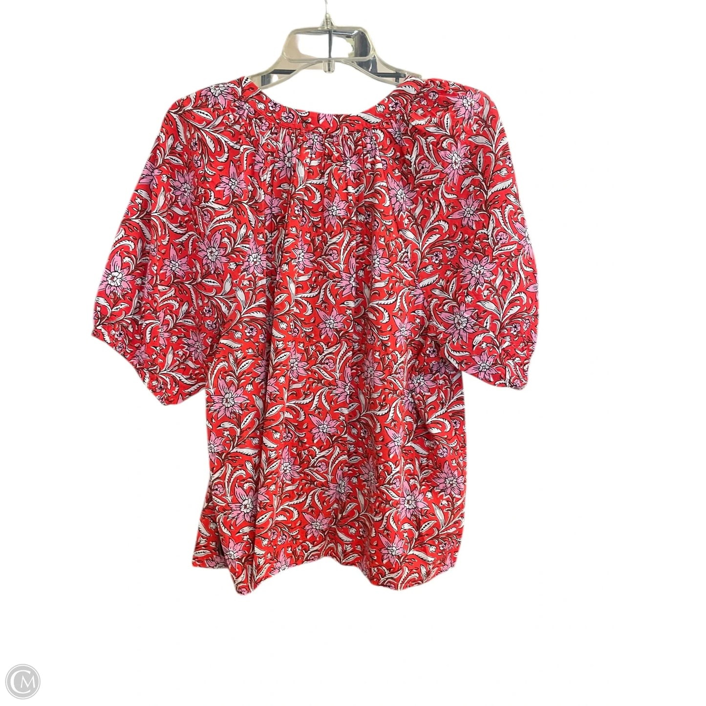 Top Short Sleeve By Loft In Red, Size: Xl
