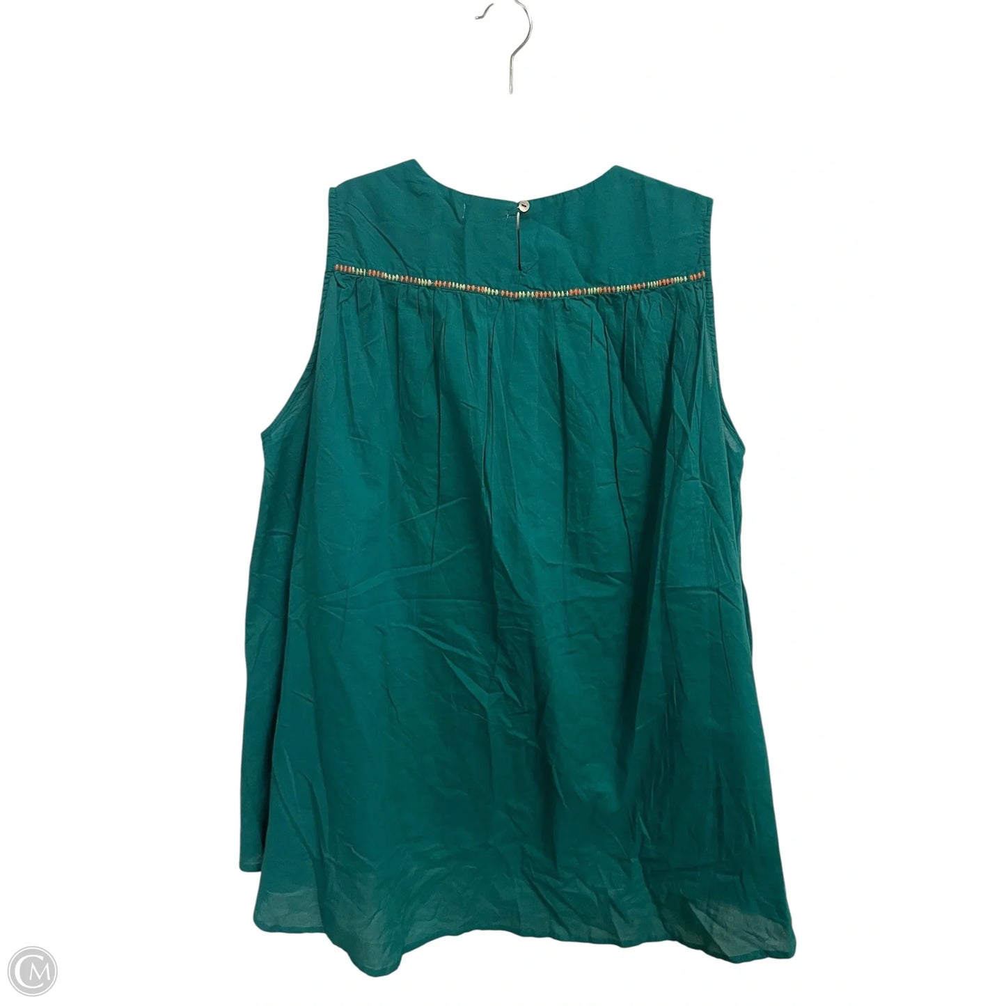 Tunic Sleeveless By World Market In Green, Size: L