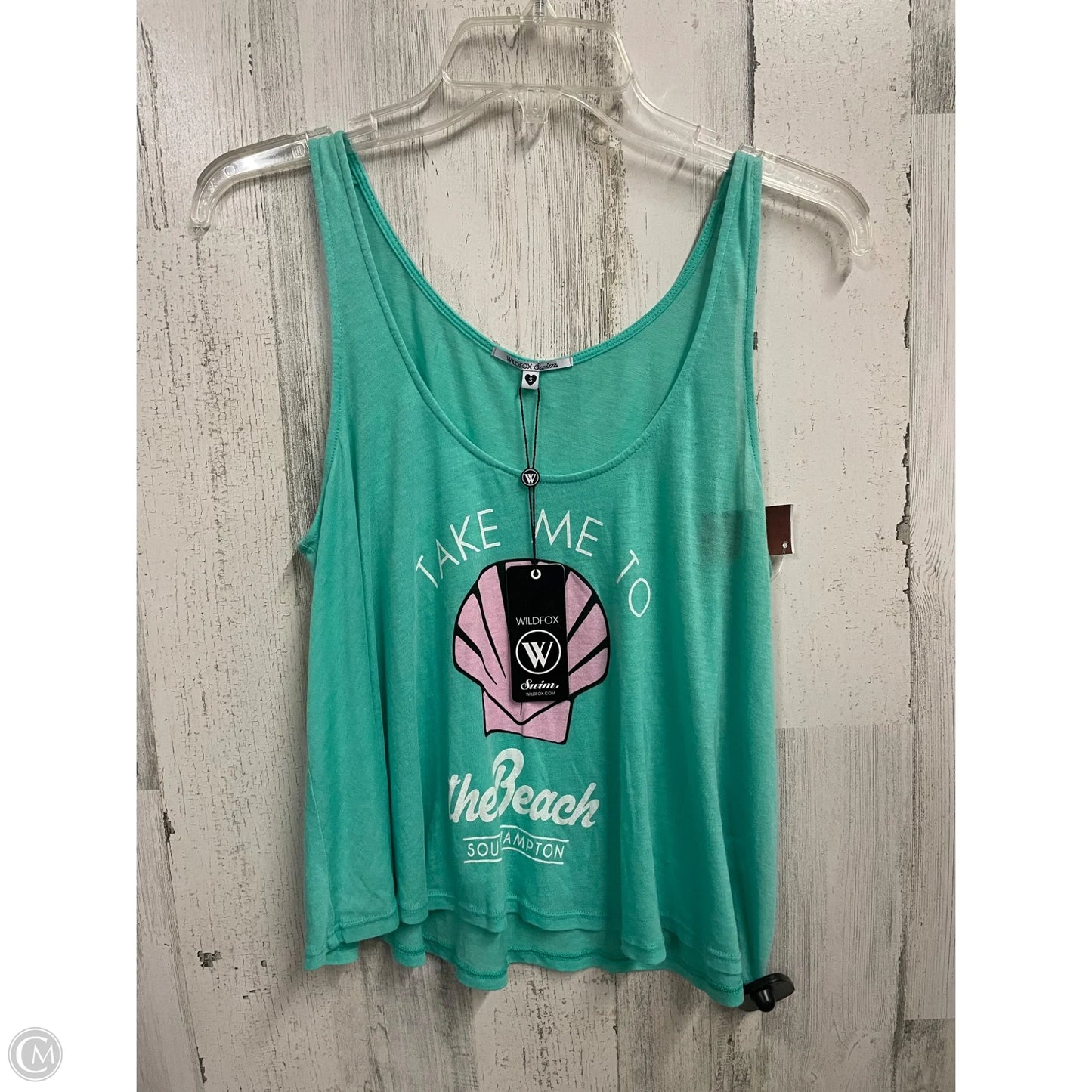 Top Sleeveless By Wildfox In Teal, Size: S