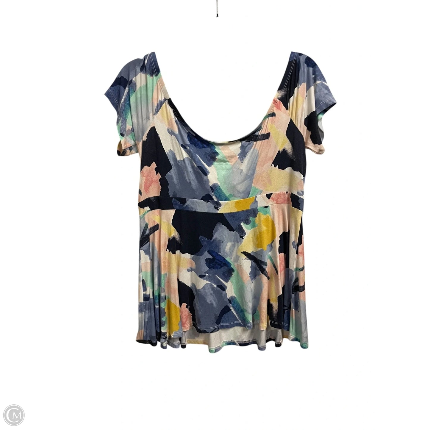 Top Short Sleeve By Torrid In Blue, Size: Xl