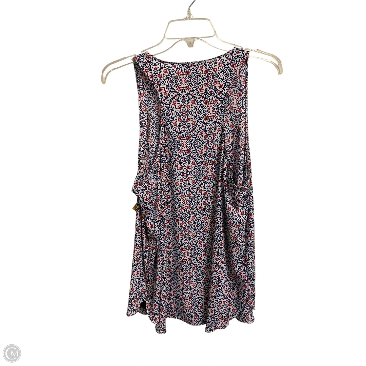 Top Sleeveless By Loft In Blue, Size: L