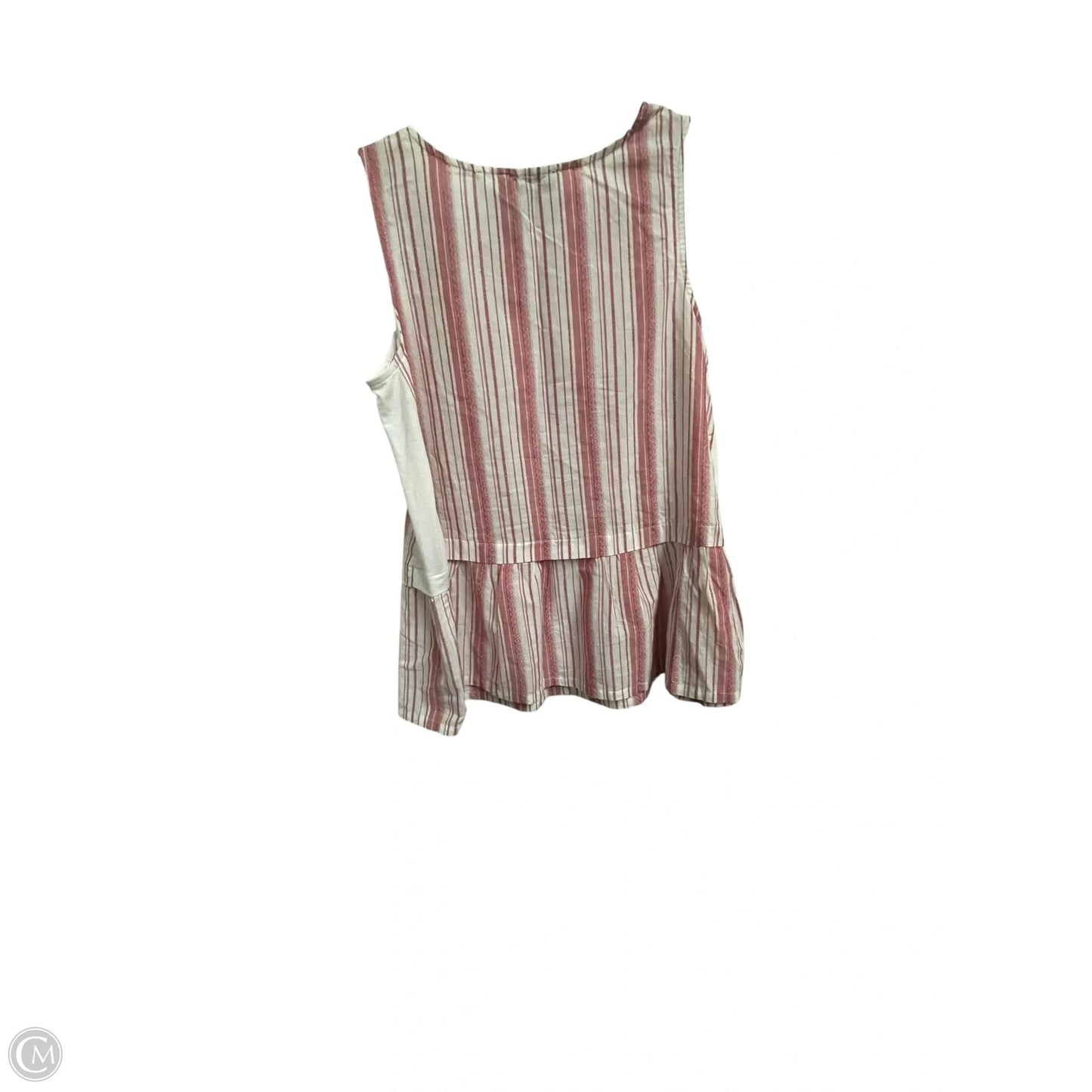 Top Sleeveless By Clothes Mentor In Red & White, Size: Xs