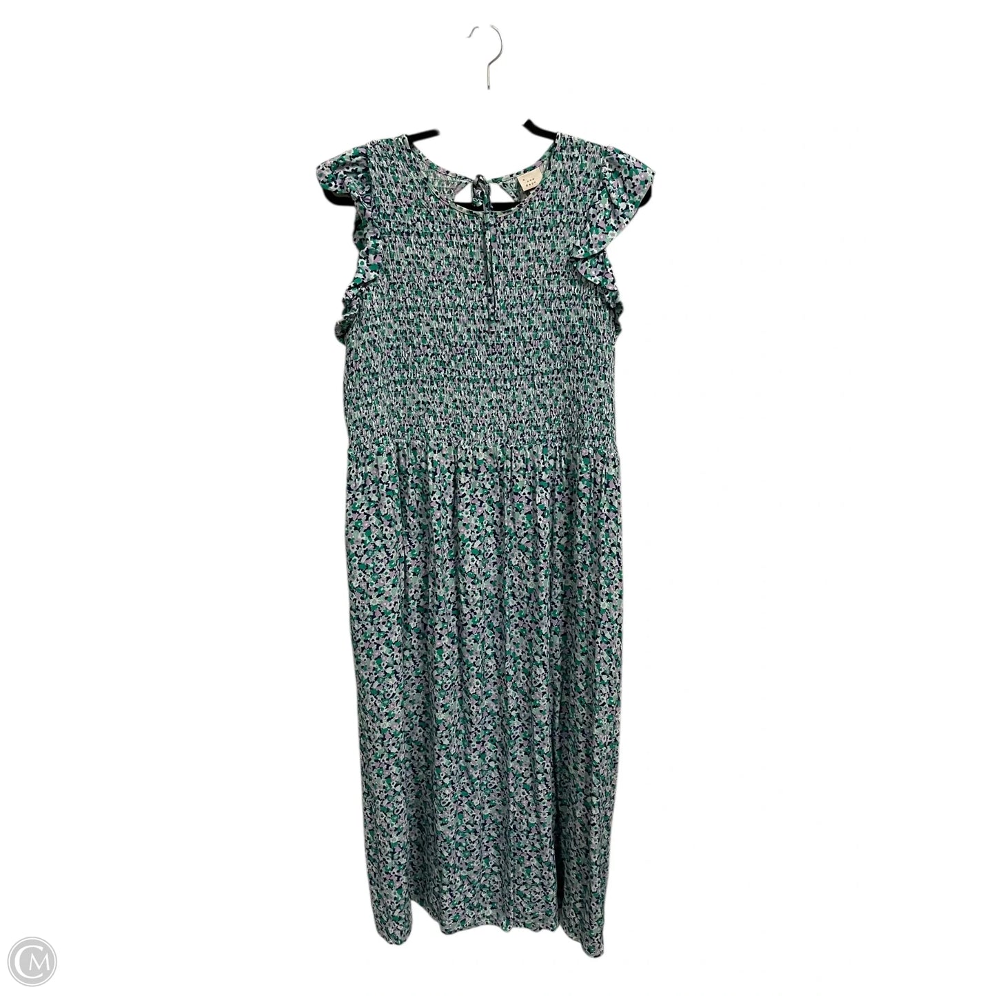 Dress Casual Maxi By A New Day In Green & Purple, Size: Xl