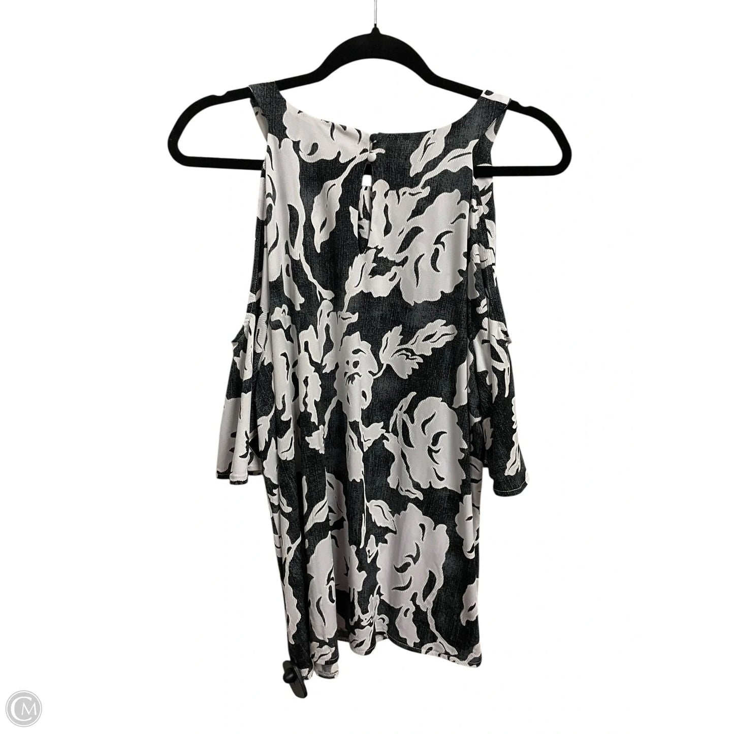 Top Sleeveless By International Concepts In Black & White, Size: Xxl