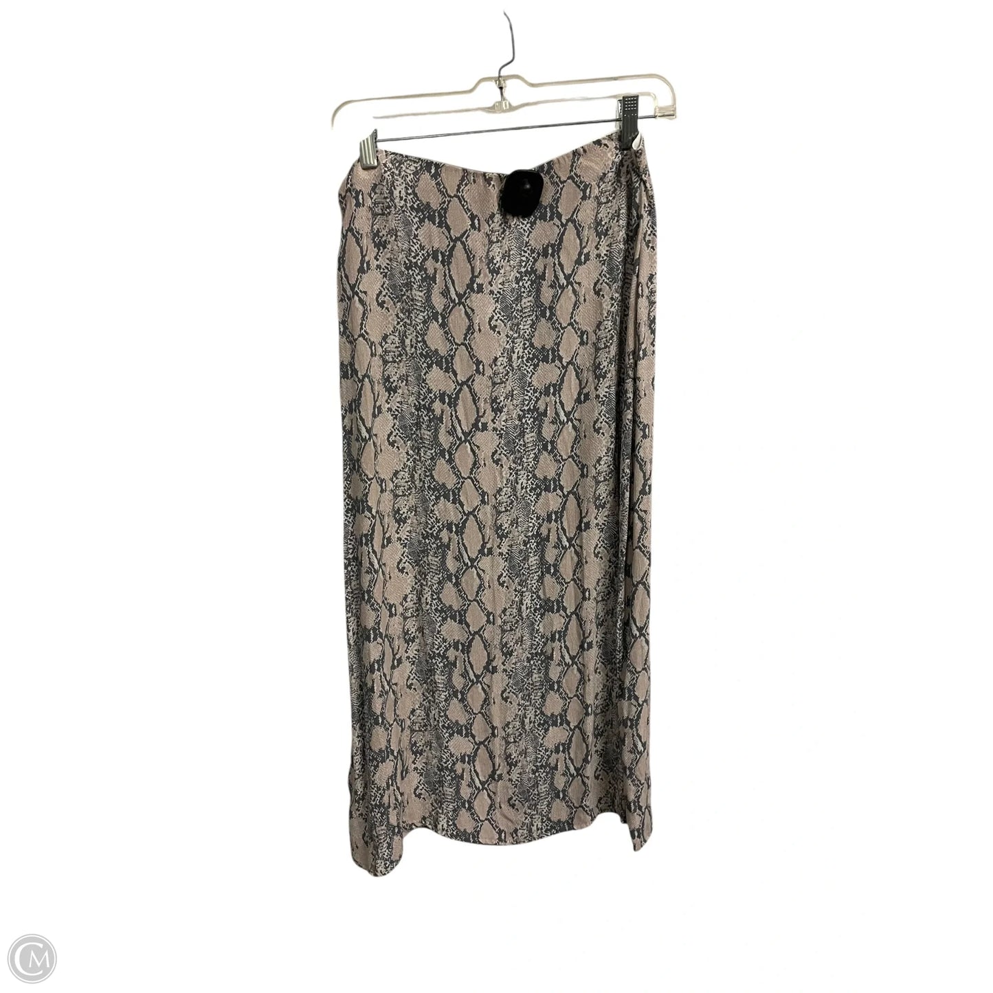 Skirt Maxi By American Eagle In Grey & Pink, Size: L