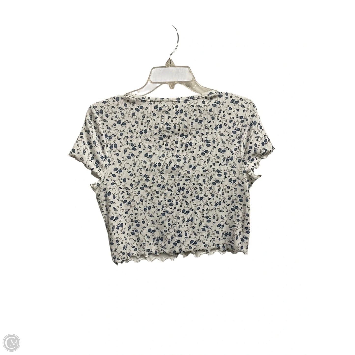 Top Short Sleeve By Aeropostale In White, Size: L