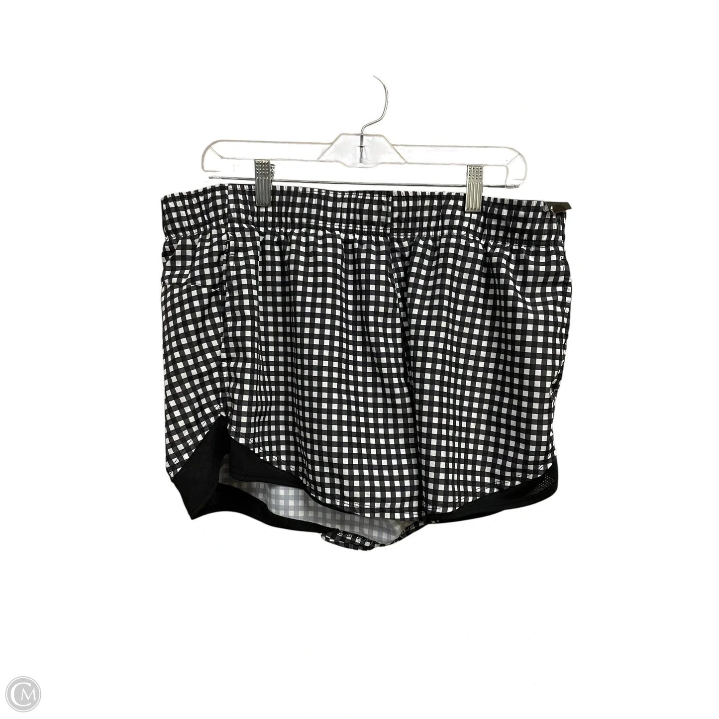 Athletic Shorts By Athletic Works In Black & White, Size: Xl