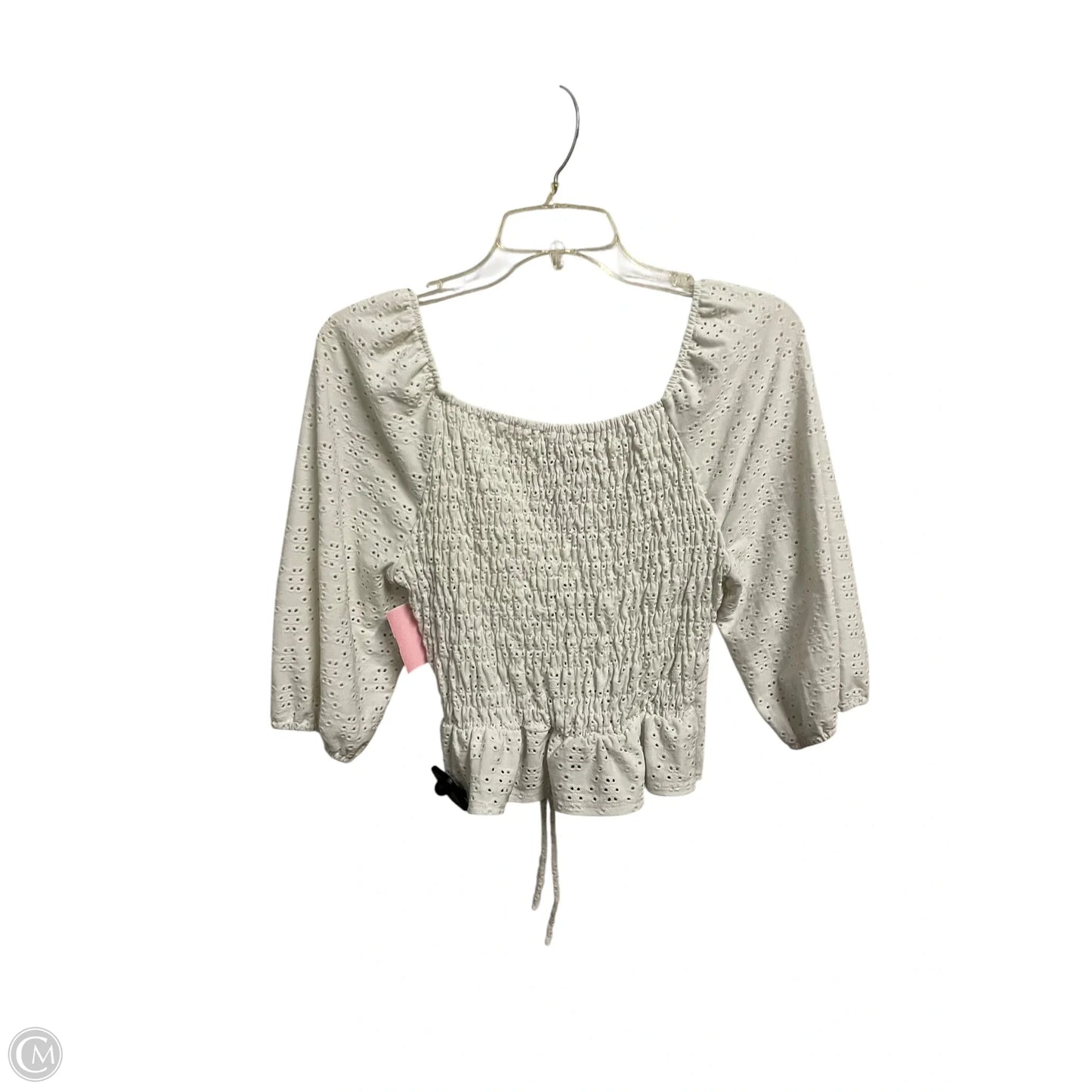 Top Long Sleeve By Urban Romantics In White, Size: L