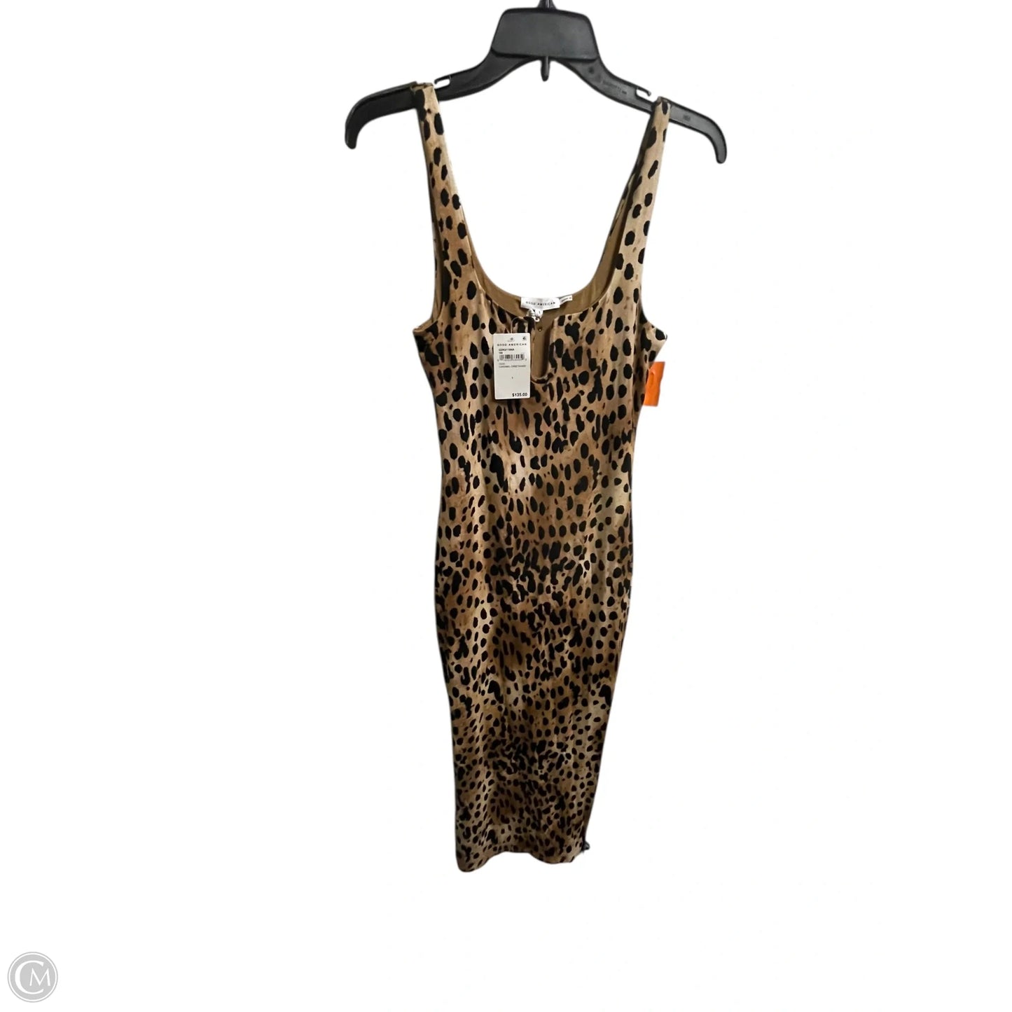 Dress Casual Midi By Good American In Animal Print, Size: 0