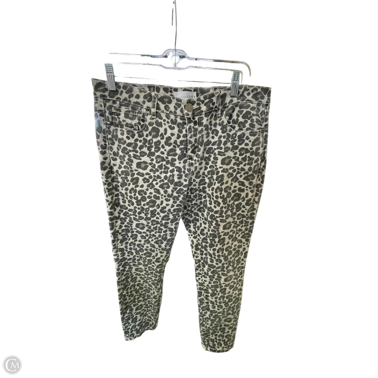 Jeans Skinny By Loft In Animal Print, Size: 8