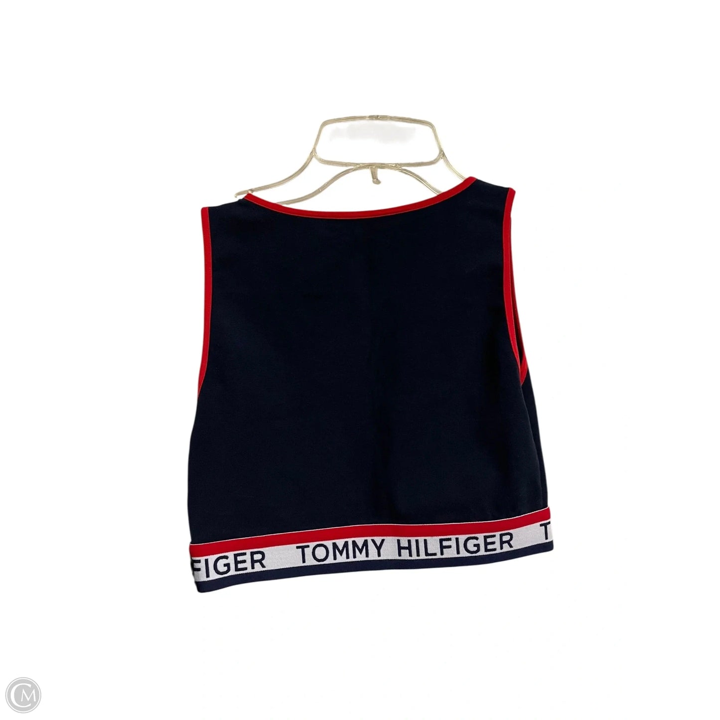 Athletic Bra By Tommy Hilfiger In Navy, Size: M