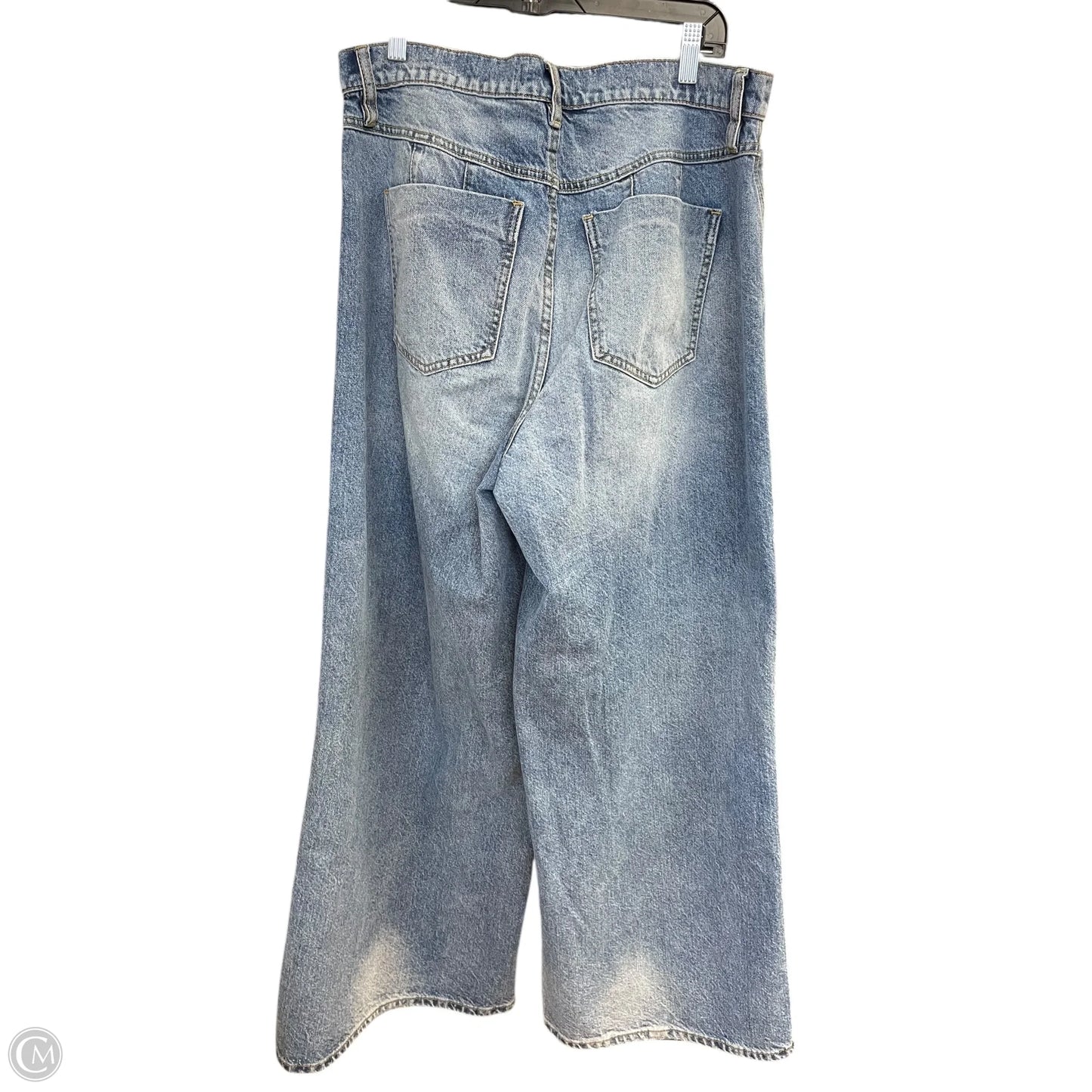Jeans Wide Leg By We The Free In Blue Denim, Size: 12