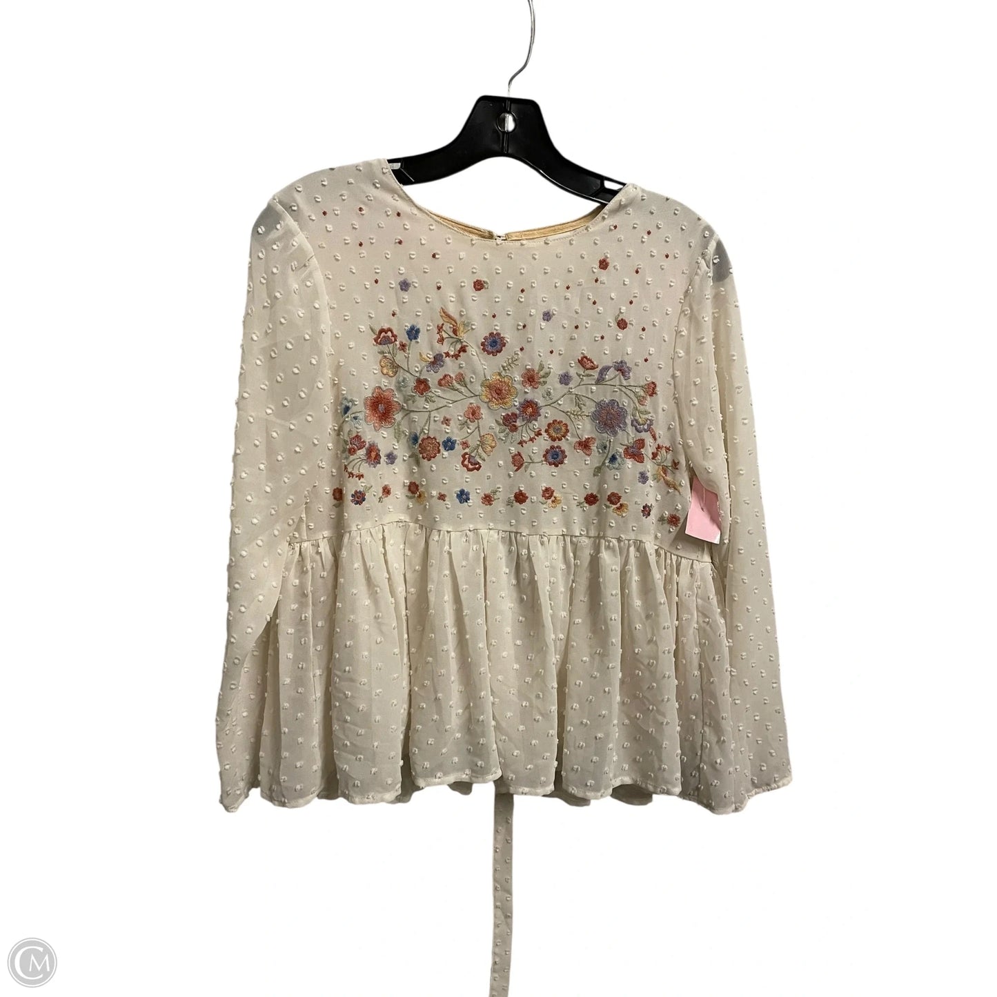 Top Long Sleeve By Altard State In Cream, Size: S