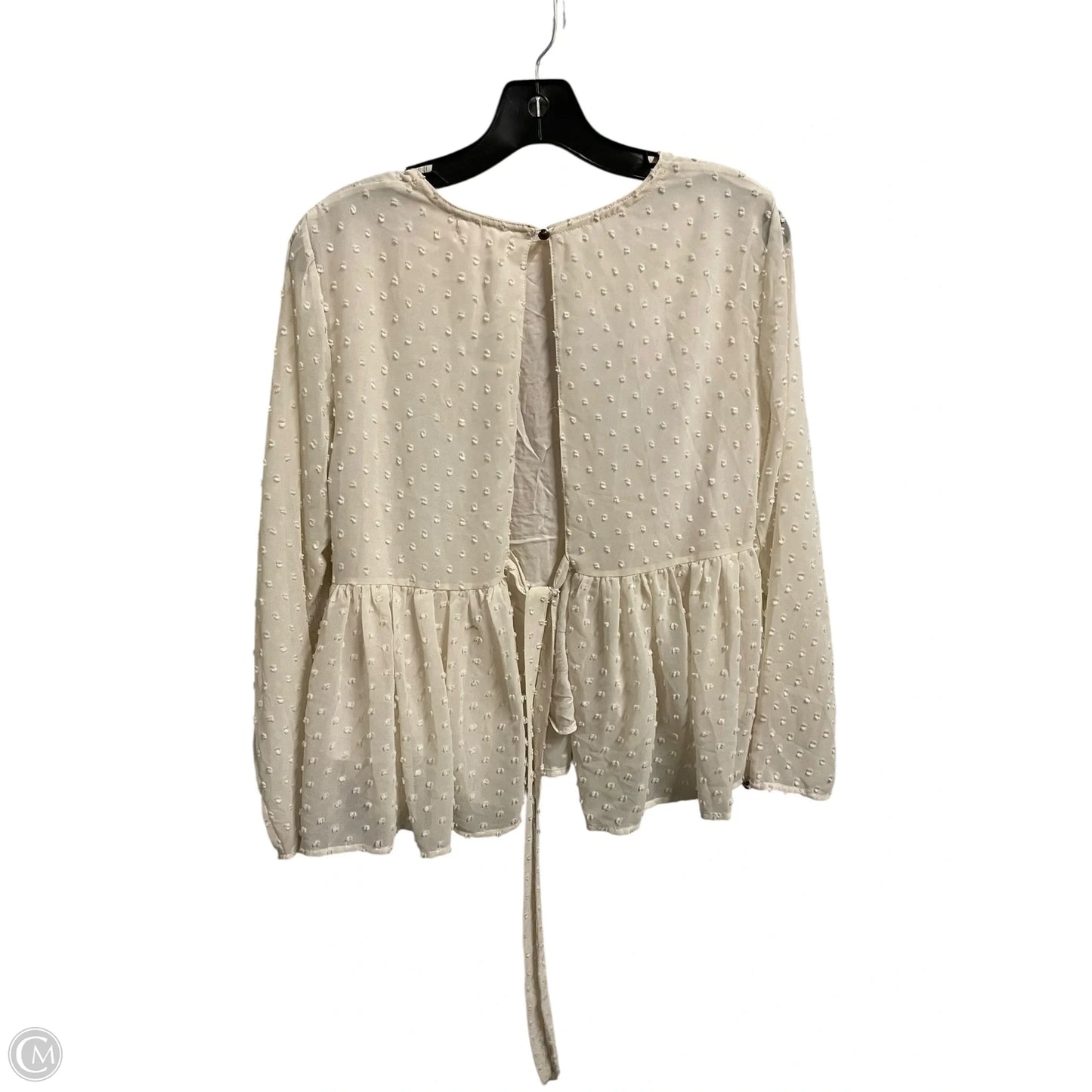 Top Long Sleeve By Altard State In Cream, Size: S