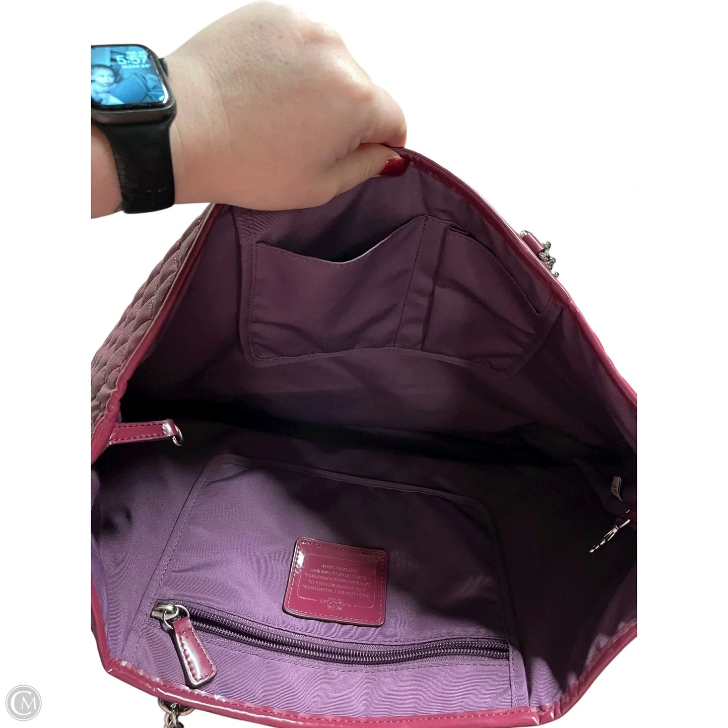 Tote Designer By Coach, Size: Large