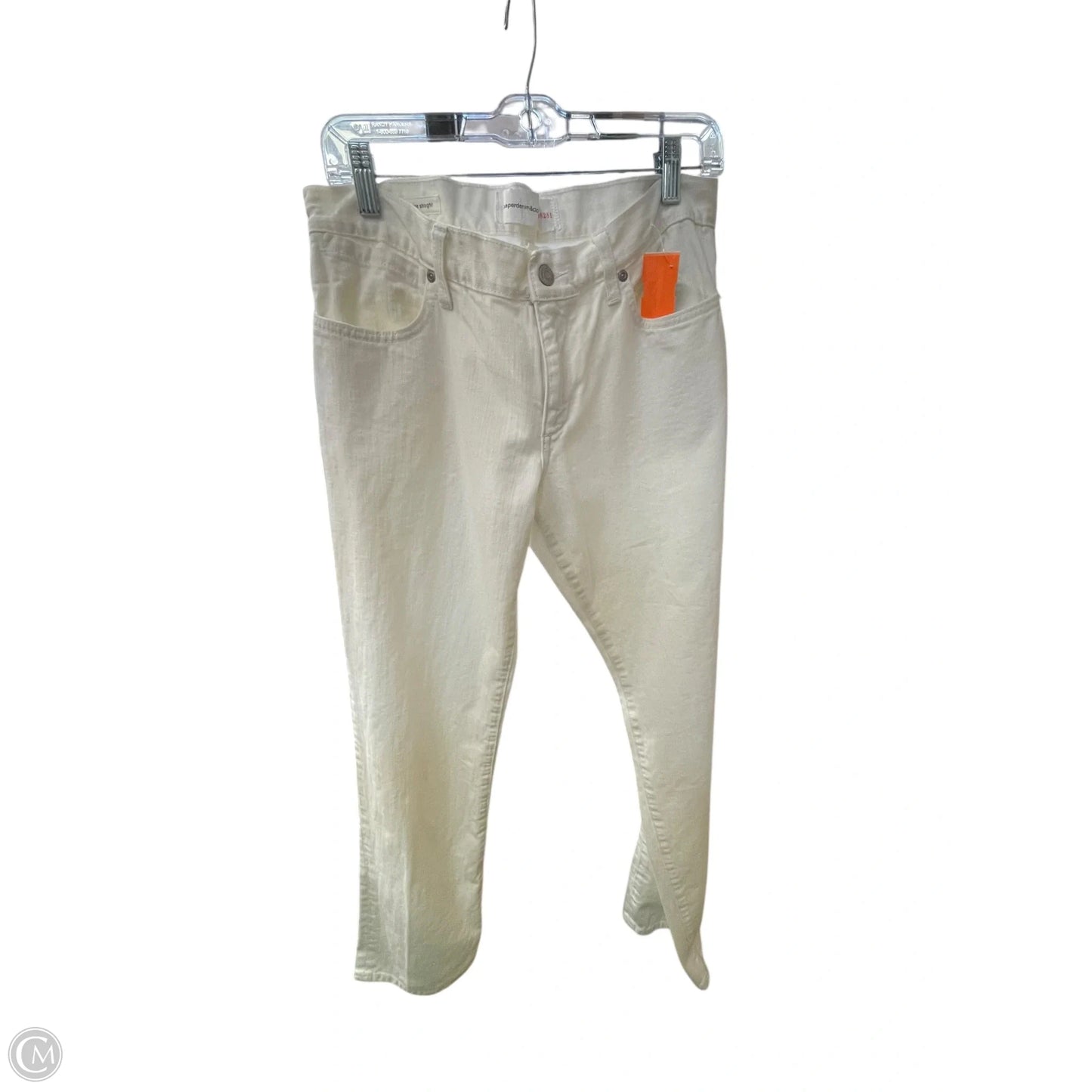 Jeans Straight By Clothes Mentor In White, Size: 12