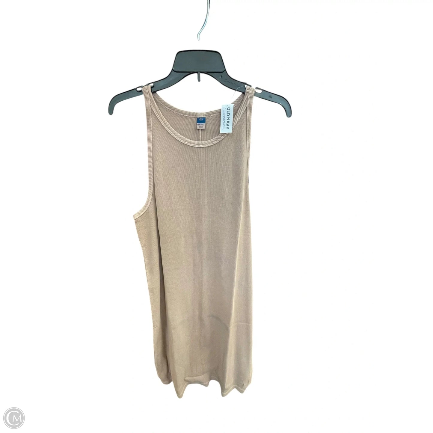 Dress Casual Maxi By Old Navy In Beige, Size: Xxl